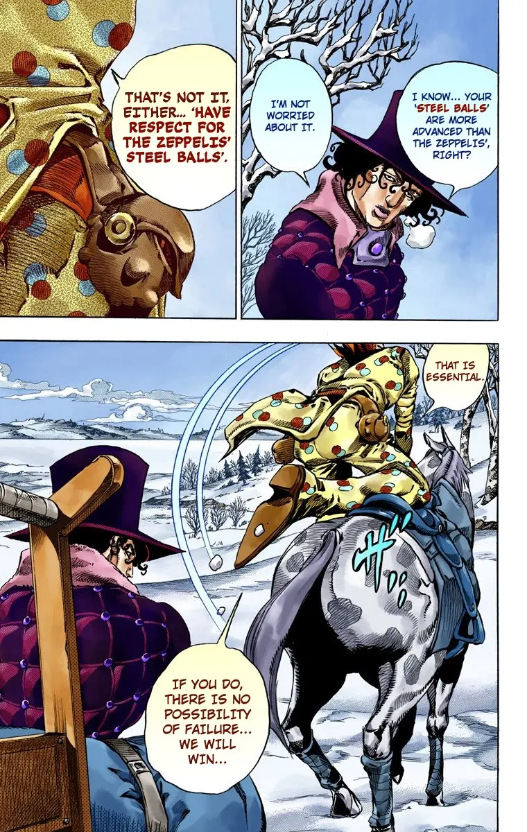 JoJo's Bizarre Adventure Steel Ball Run Colored Manga, chapter 51, page 27