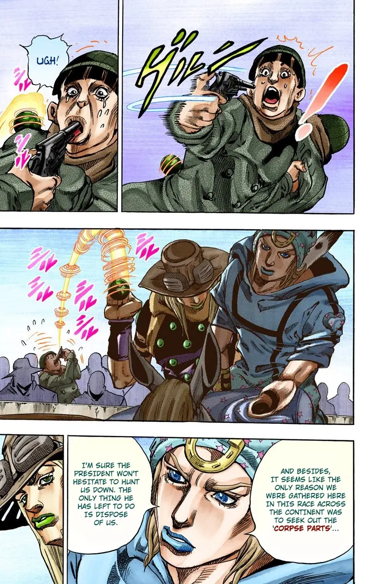 JoJo's Bizarre Adventure Steel Ball Run Colored Manga, chapter 60, page 9