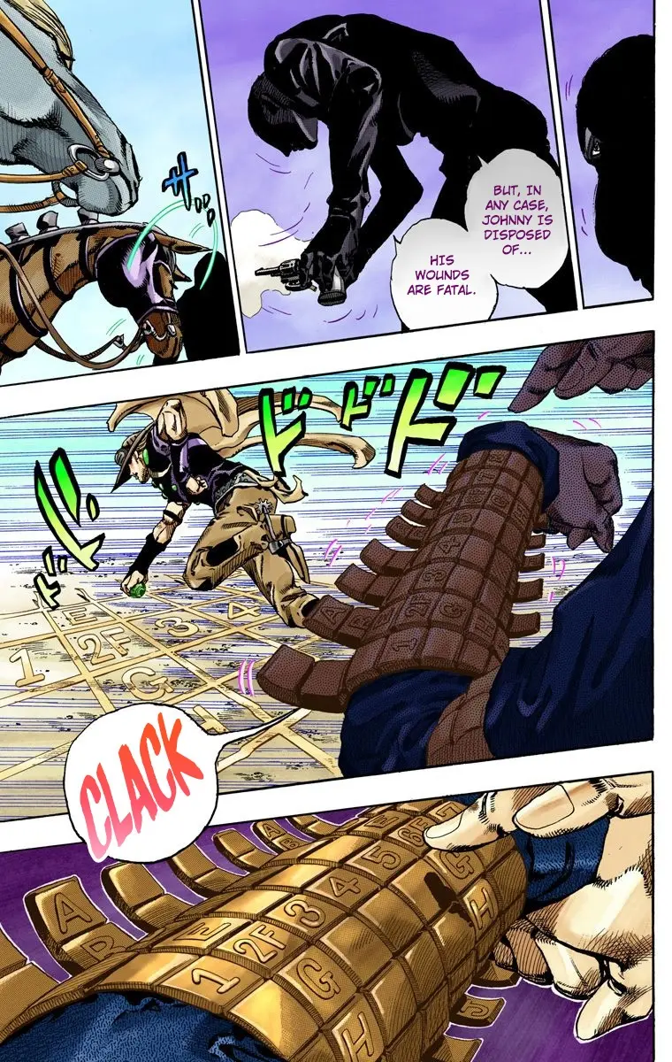 JoJo's Bizarre Adventure Steel Ball Run Colored Manga, chapter 65, page 17