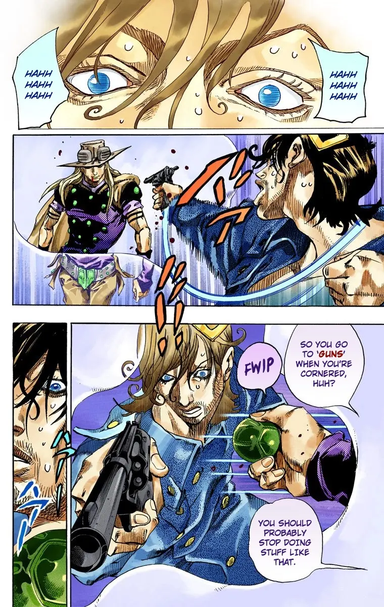 JoJo's Bizarre Adventure Steel Ball Run Colored Manga, chapter 66, page 17