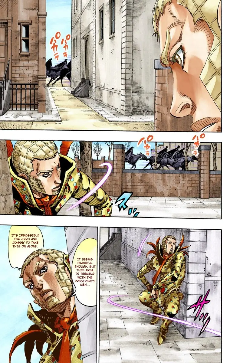 JoJo's Bizarre Adventure Steel Ball Run Colored Manga, chapter 67, page 17