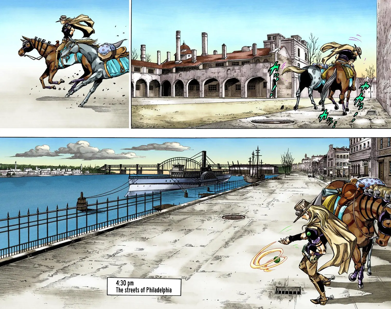 JoJo's Bizarre Adventure Steel Ball Run Colored Manga, chapter 72, page 3