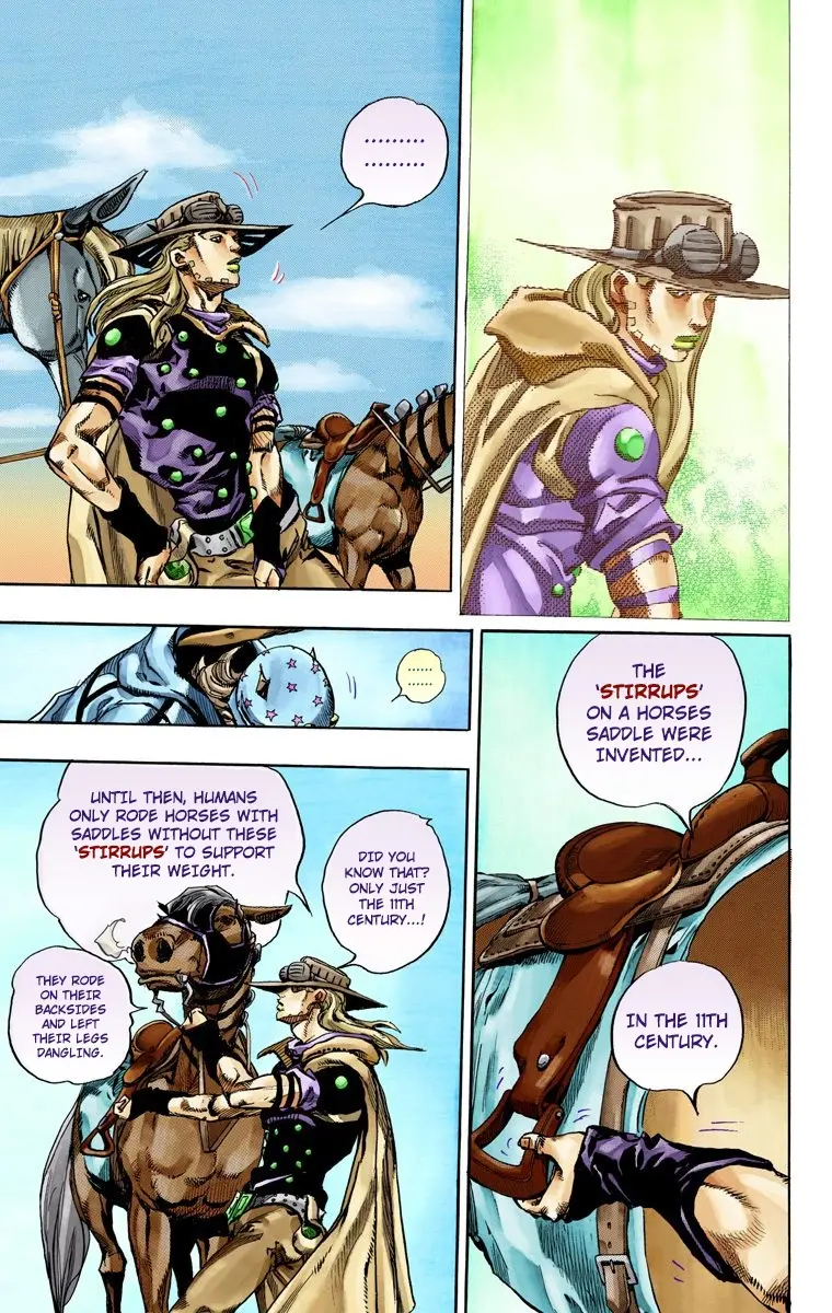 JoJo's Bizarre Adventure Steel Ball Run Colored Manga, chapter 72, page 17