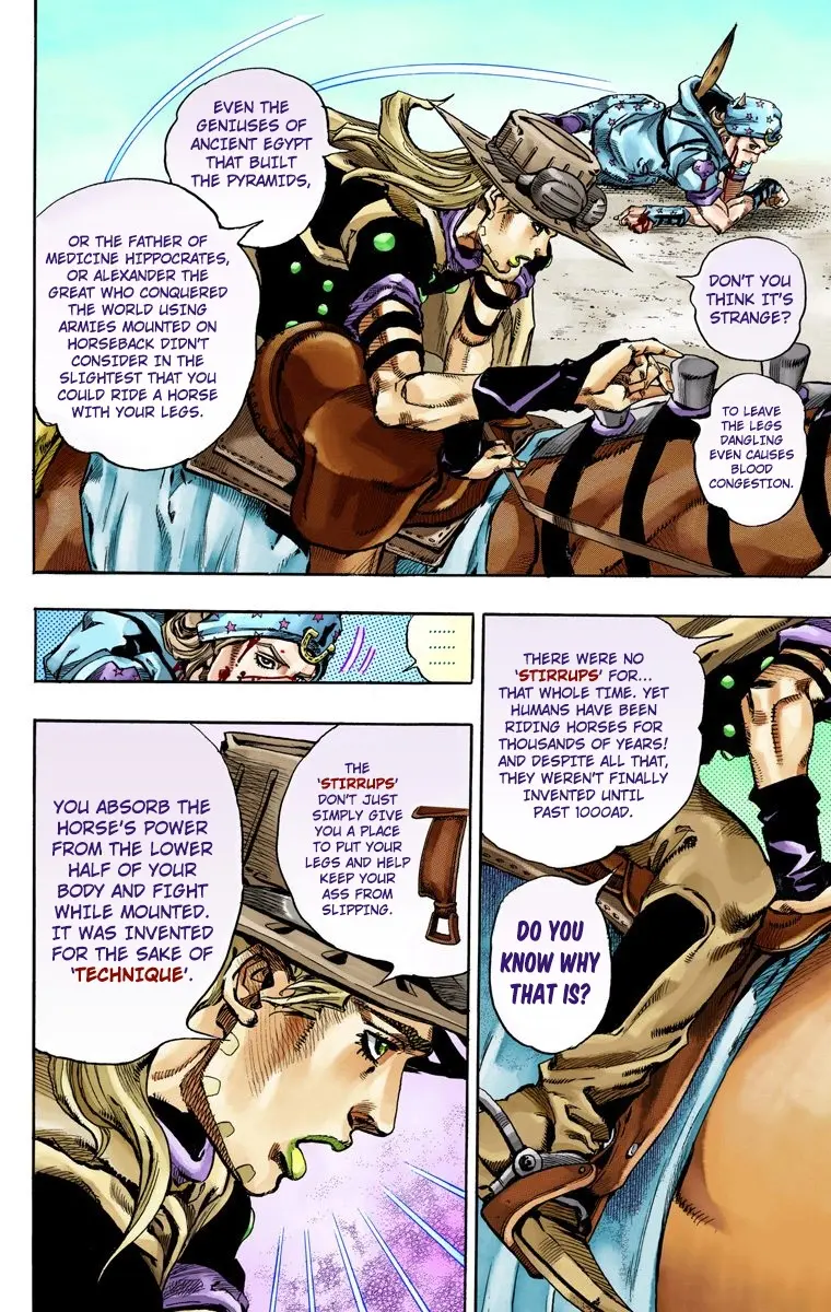 JoJo's Bizarre Adventure Steel Ball Run Colored Manga, chapter 72, page 18