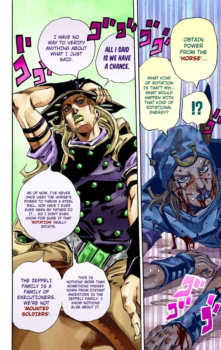 JoJo's Bizarre Adventure Steel Ball Run Colored Manga, chapter 72, page 21