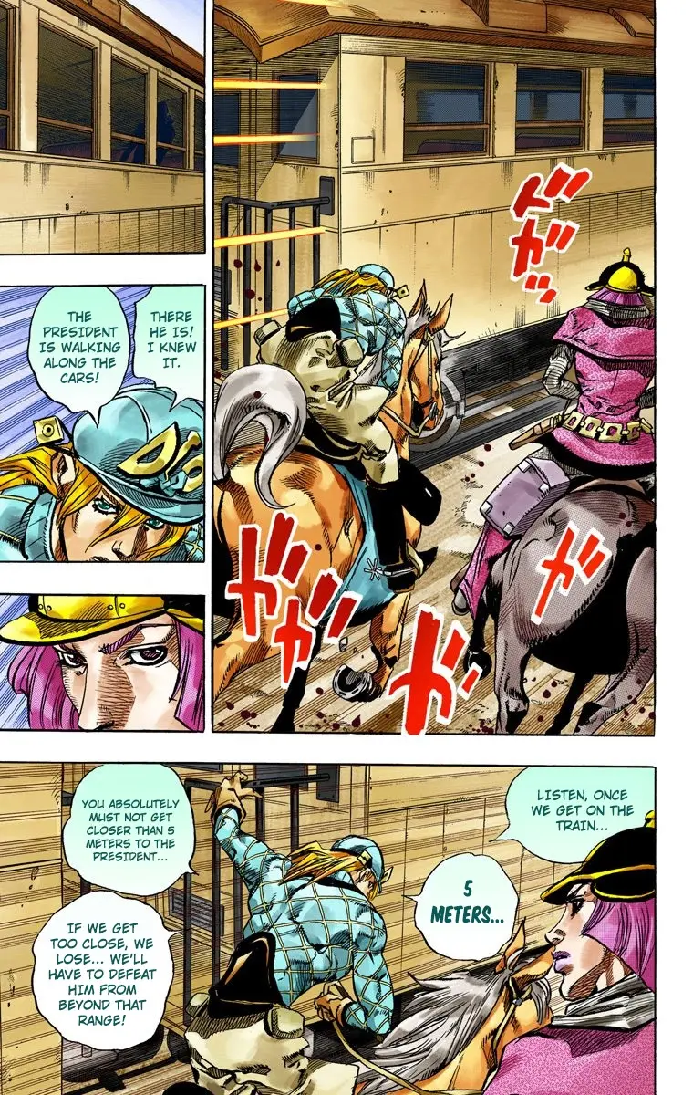 JoJo's Bizarre Adventure Steel Ball Run Colored Manga, chapter 74, page 17