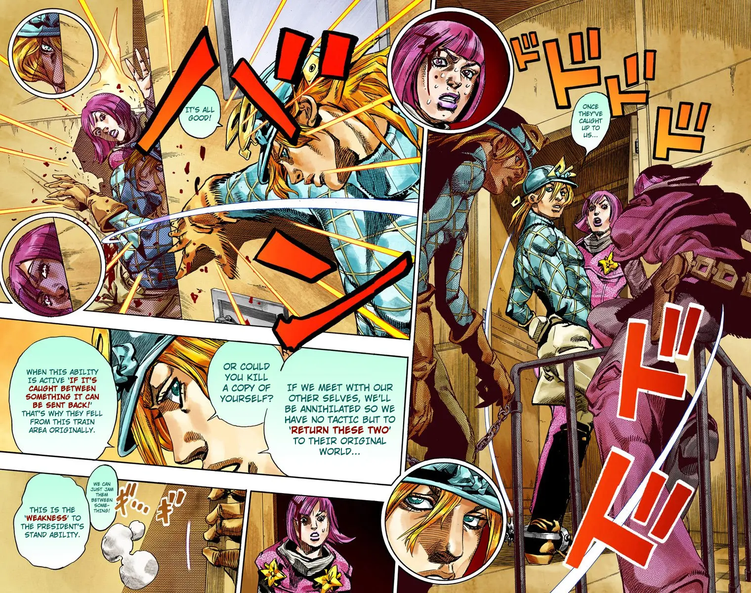 JoJo's Bizarre Adventure Steel Ball Run Colored Manga, chapter 74, page 46