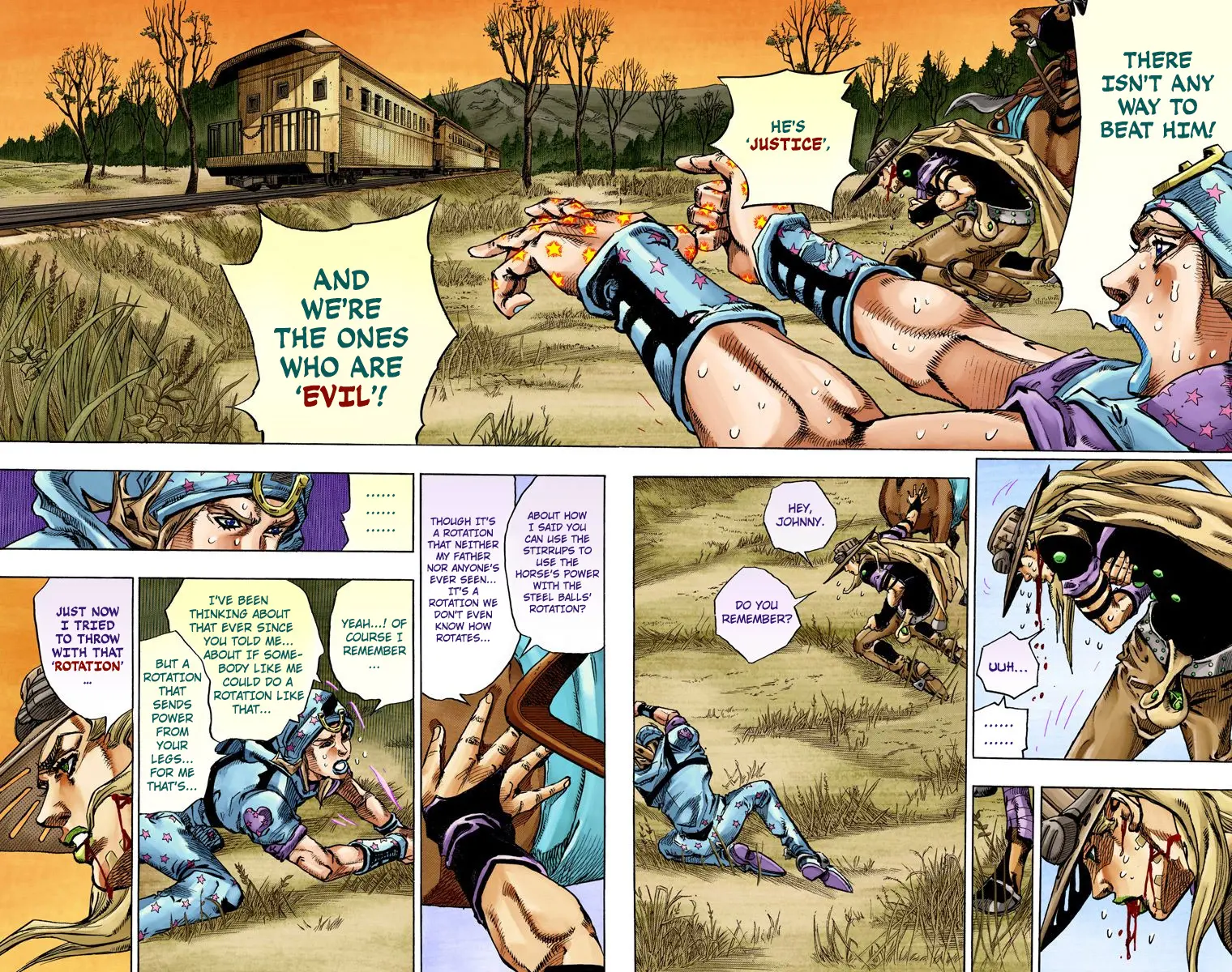 JoJo's Bizarre Adventure Steel Ball Run Colored Manga, chapter 79, page 30