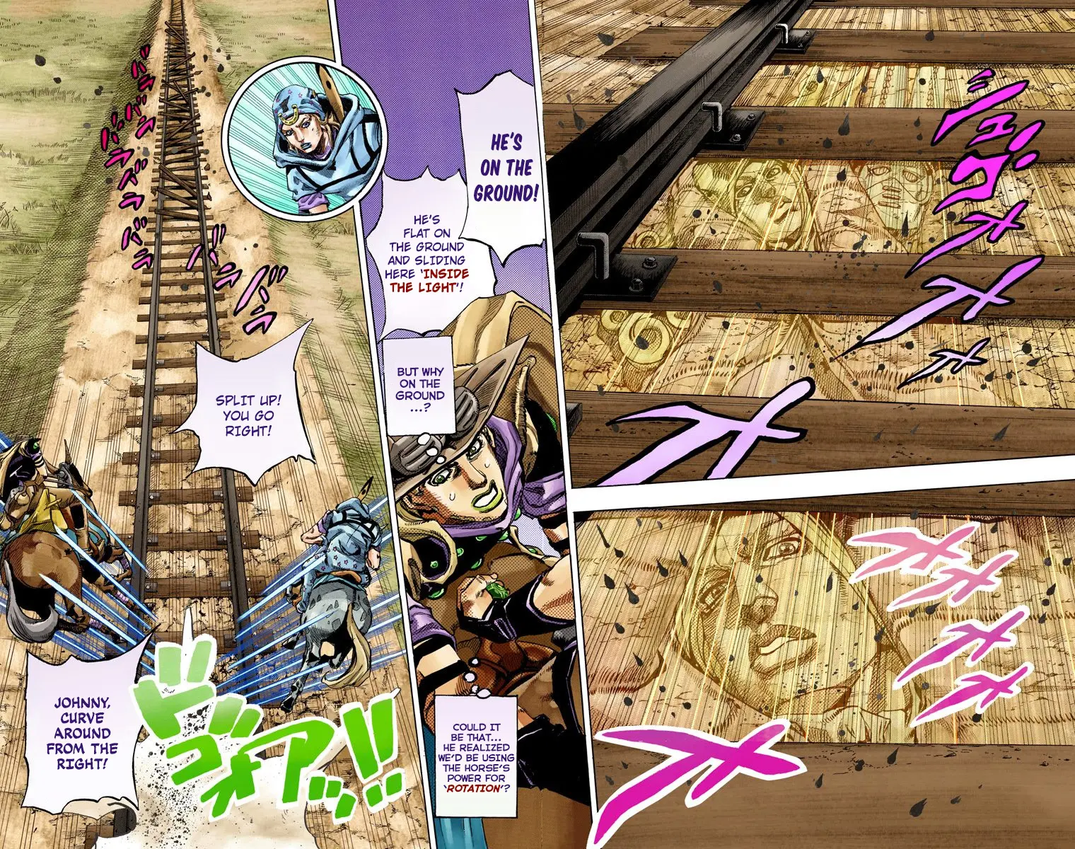 JoJo's Bizarre Adventure Steel Ball Run Colored Manga, chapter 80, page 17