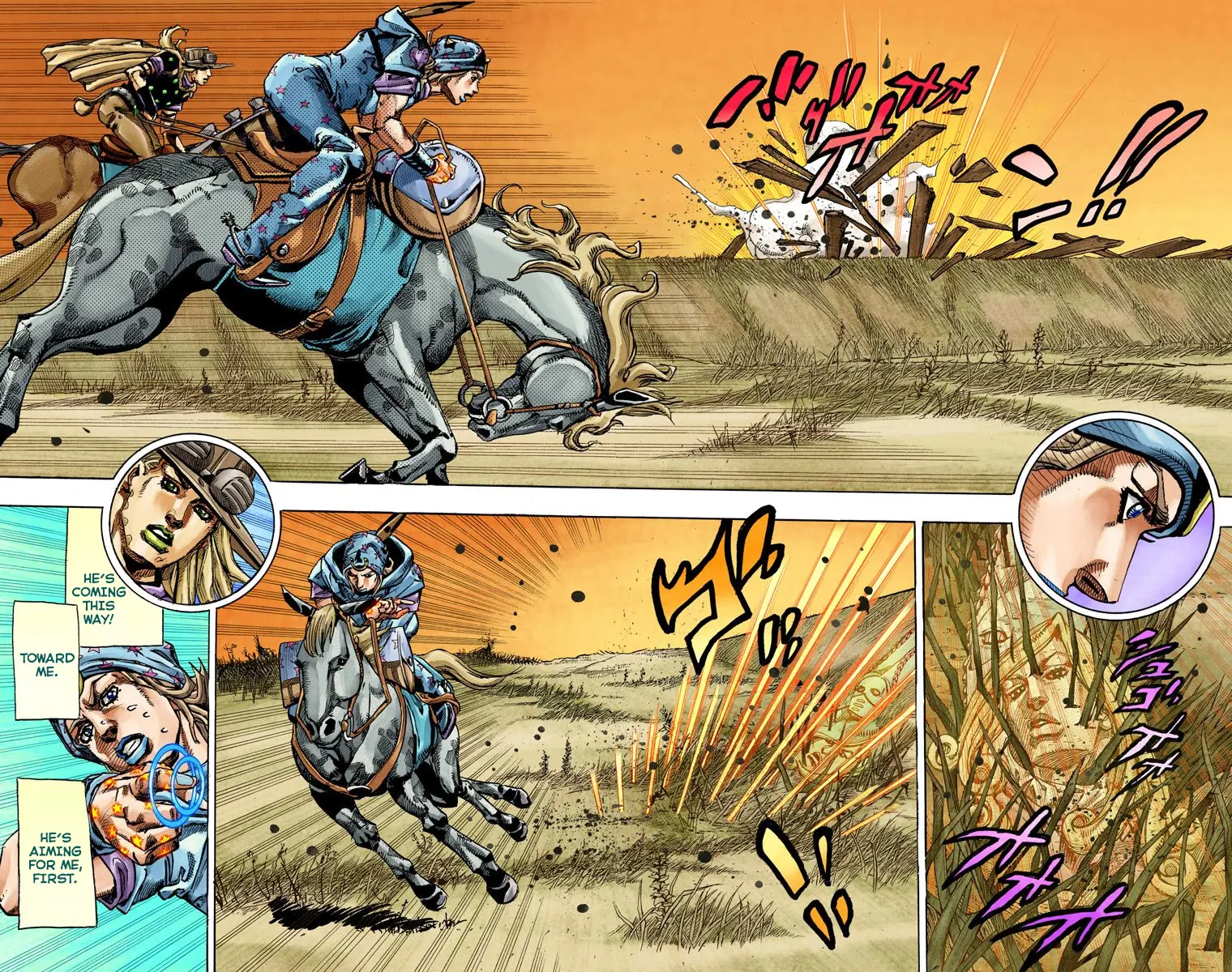 JoJo's Bizarre Adventure Steel Ball Run Colored Manga, chapter 80, page 18