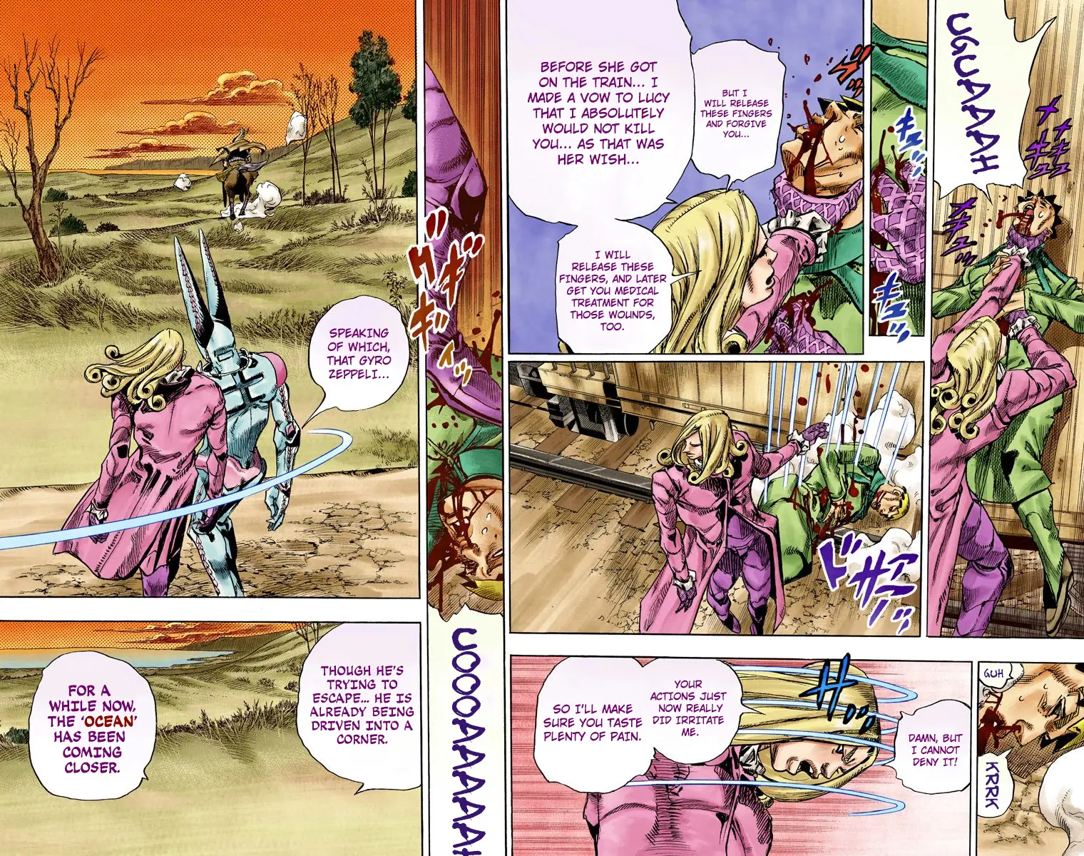 JoJo's Bizarre Adventure Steel Ball Run Colored Manga, chapter 81, page 28