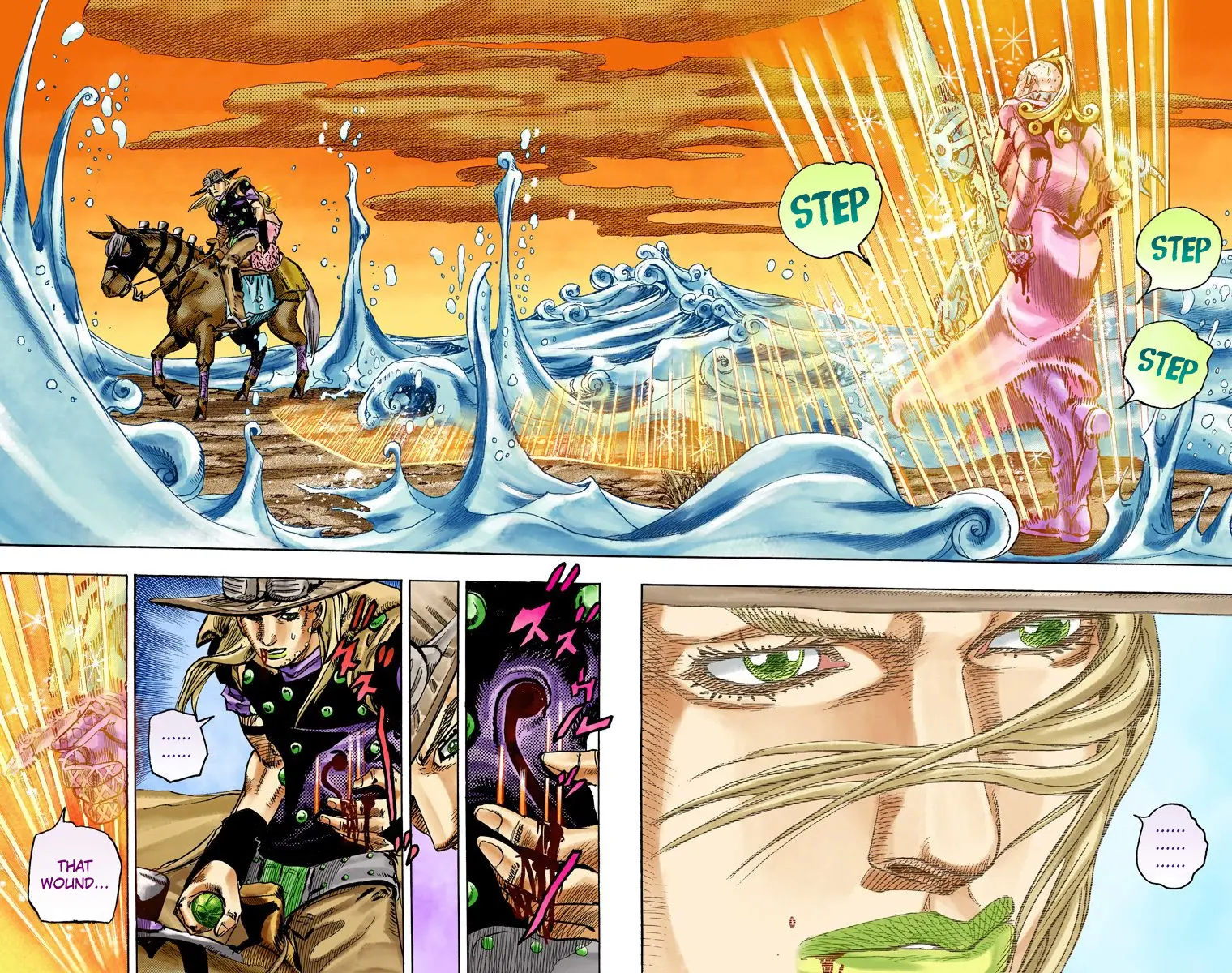 JoJo's Bizarre Adventure Steel Ball Run Colored Manga, chapter 84, page 6