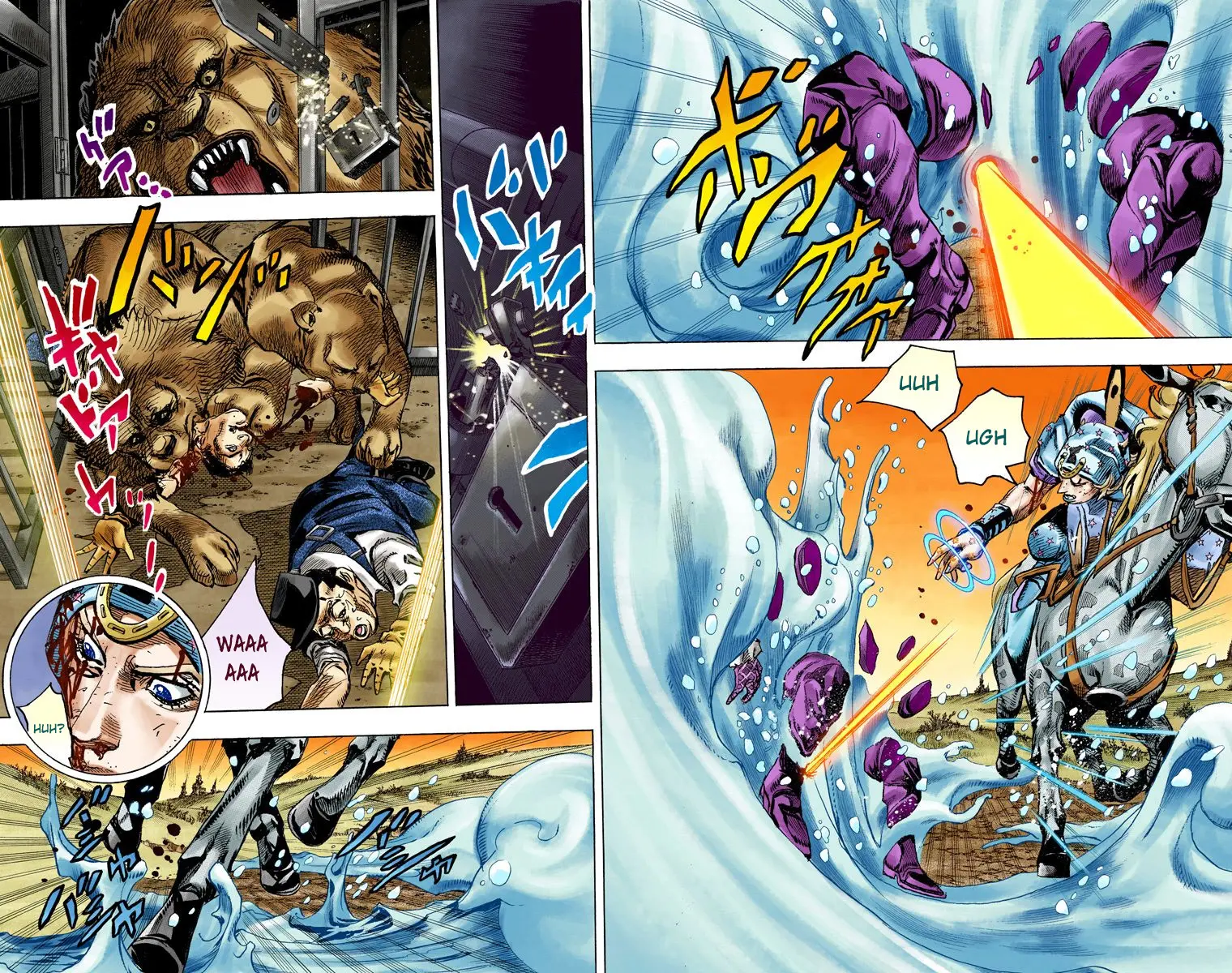 JoJo's Bizarre Adventure Steel Ball Run Colored Manga, chapter 85, page 17