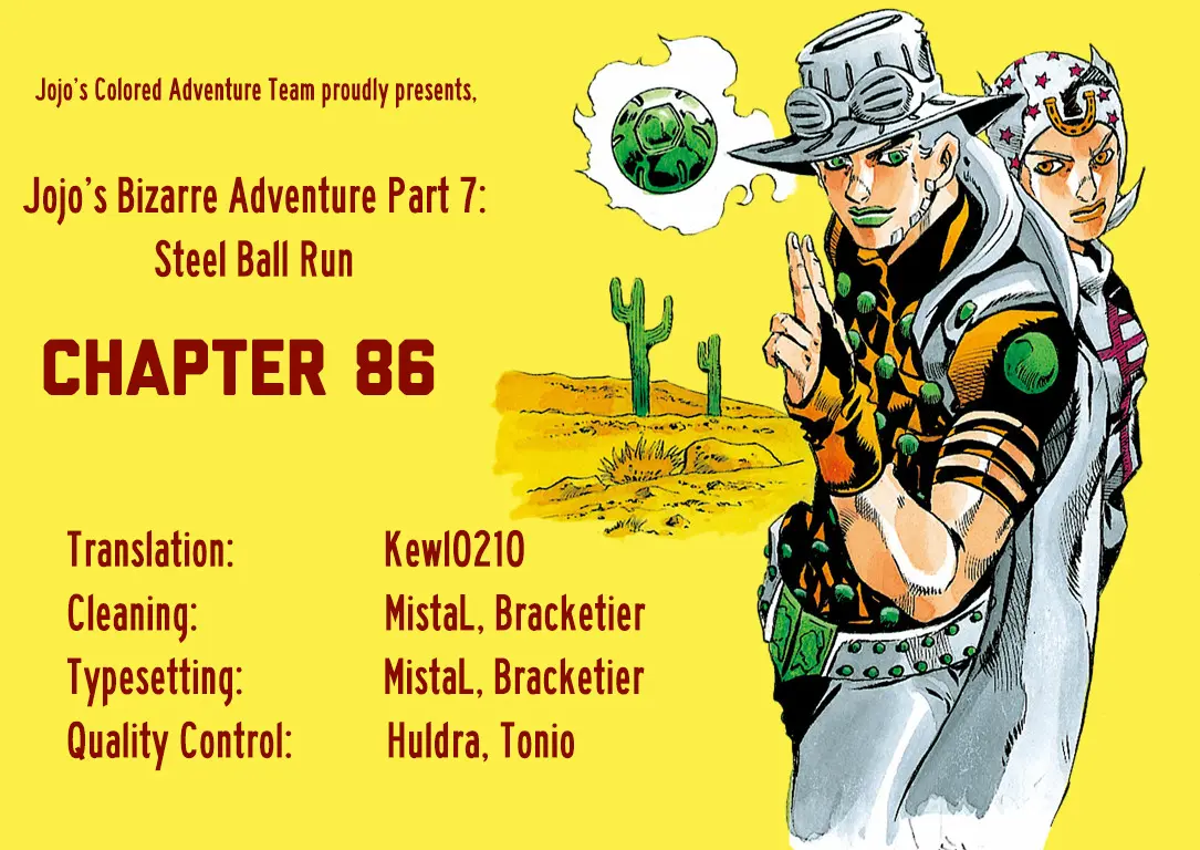 JoJo's Bizarre Adventure Steel Ball Run Colored Manga, chapter 86, page 34