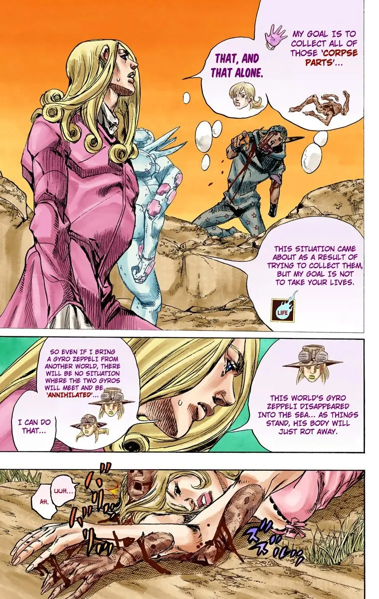 JoJo's Bizarre Adventure Steel Ball Run Colored Manga, chapter 88, page 7