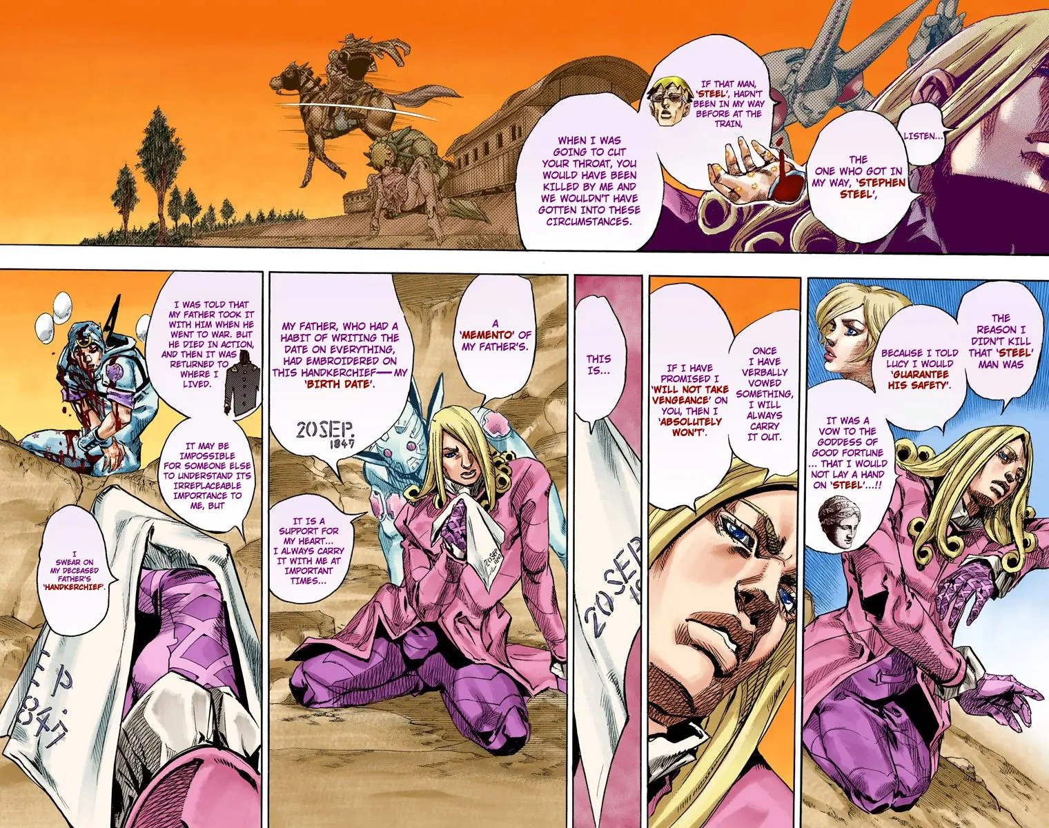 JoJo's Bizarre Adventure Steel Ball Run Colored Manga, chapter 88, page 24
