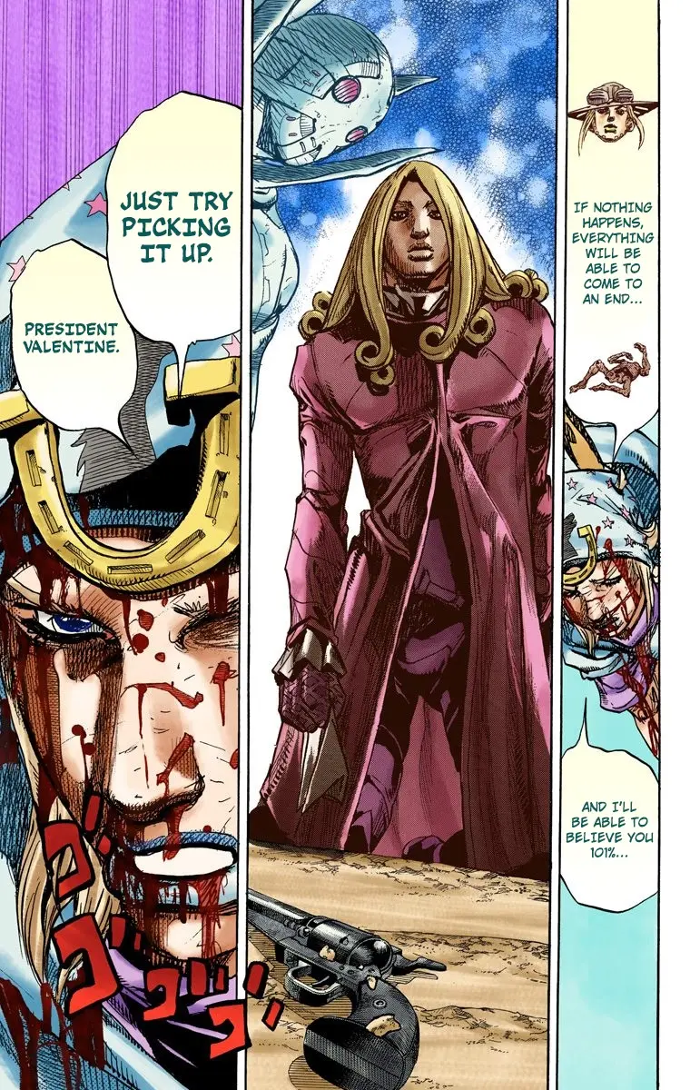 JoJo's Bizarre Adventure Steel Ball Run Colored Manga, chapter 89, page 13