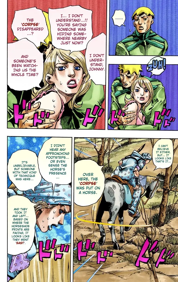 JoJo's Bizarre Adventure Steel Ball Run Colored Manga, chapter 90, page 17