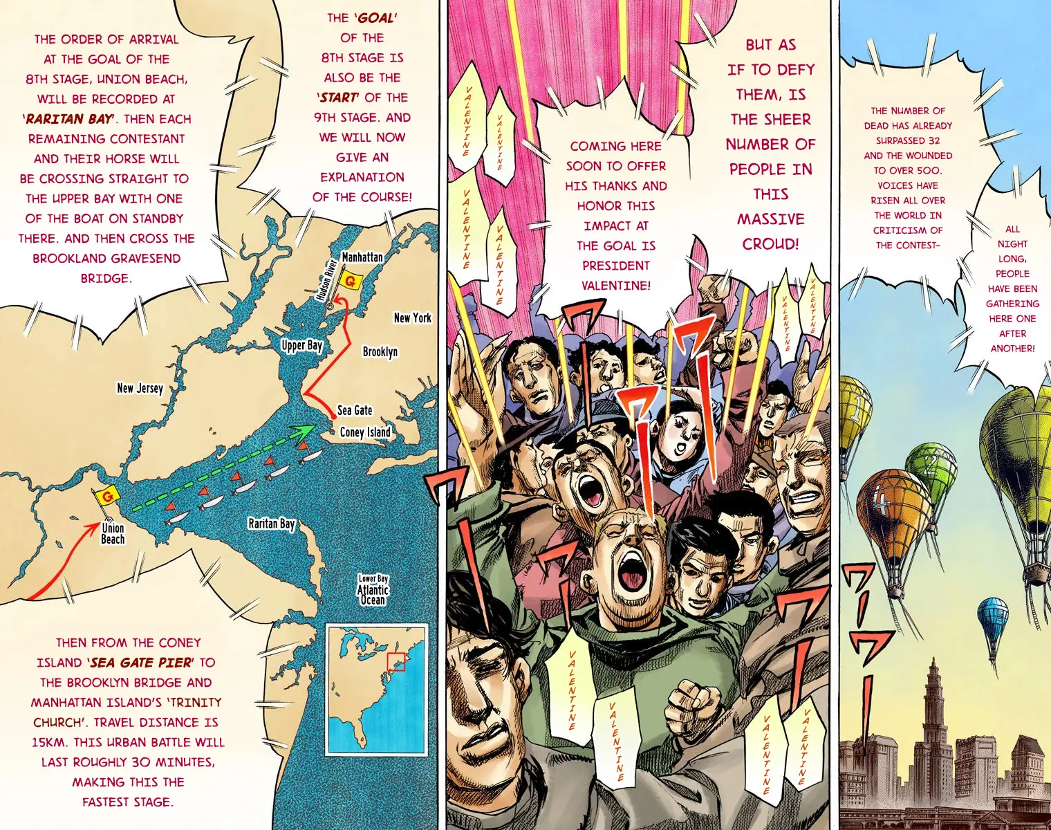 JoJo's Bizarre Adventure Steel Ball Run Colored Manga, chapter 90, page 23