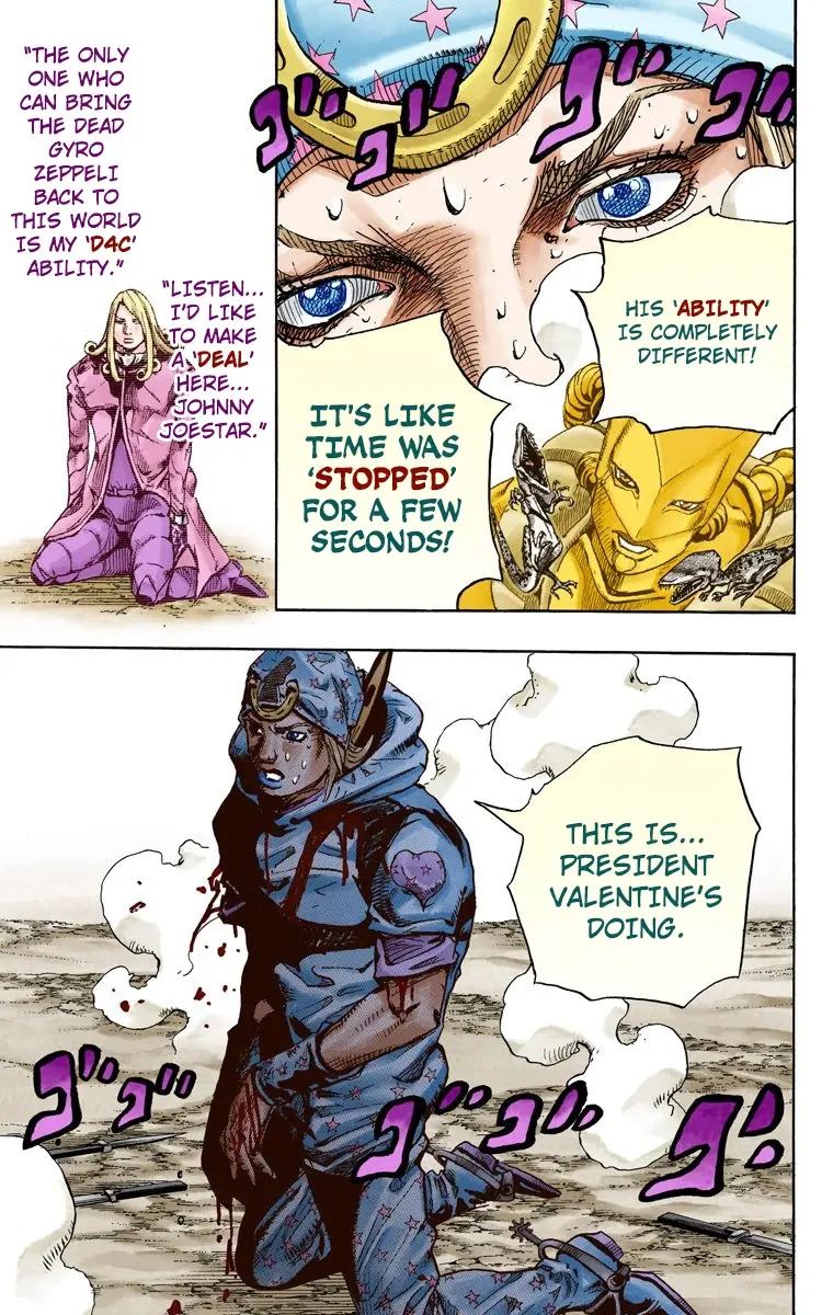 JoJo's Bizarre Adventure Steel Ball Run Colored Manga, chapter 91, page 20