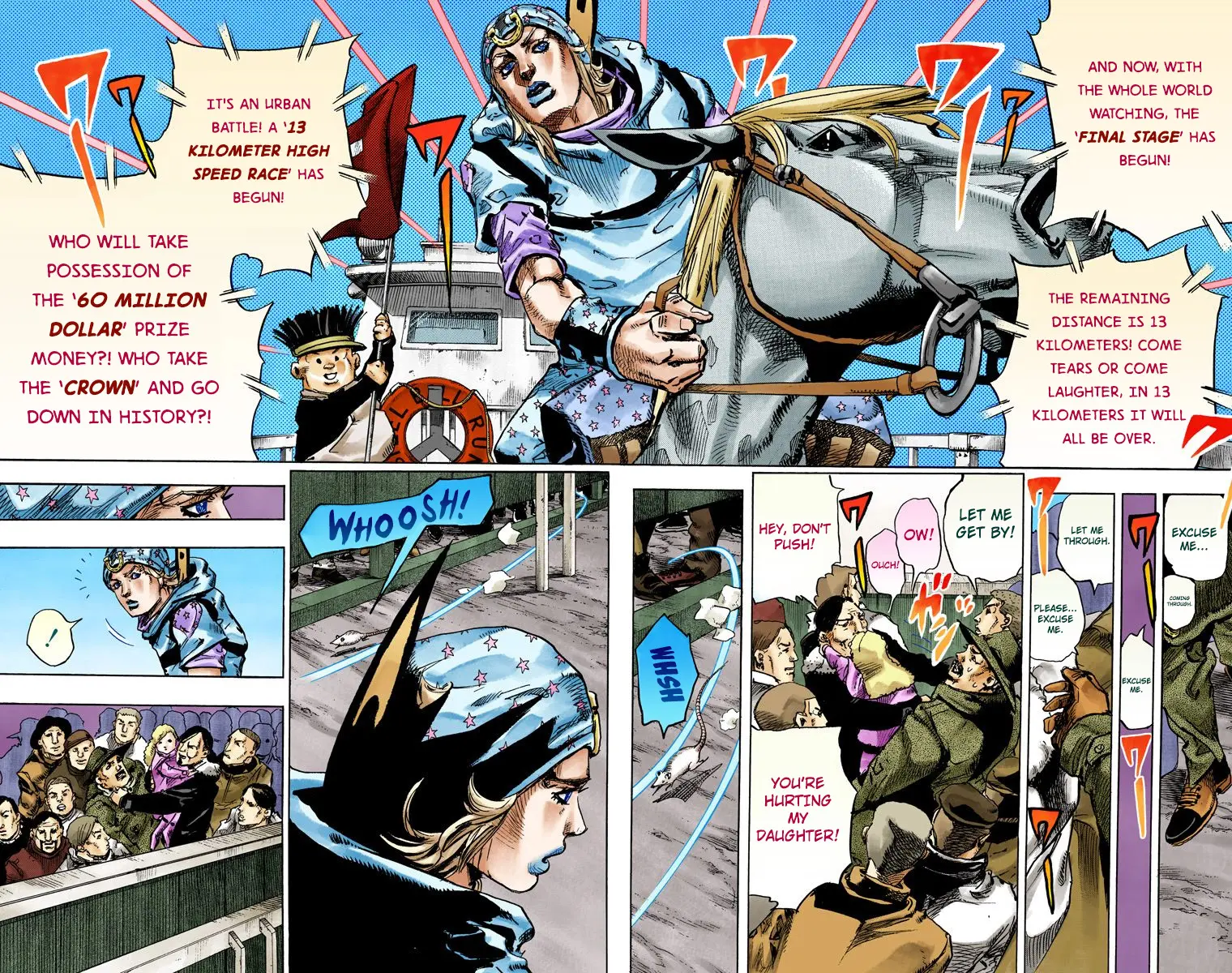 JoJo's Bizarre Adventure Steel Ball Run Colored Manga, chapter 91, page 32