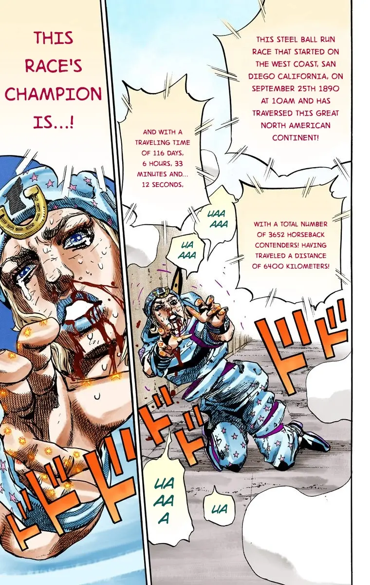 JoJo's Bizarre Adventure Steel Ball Run Colored Manga, chapter 94, page 30