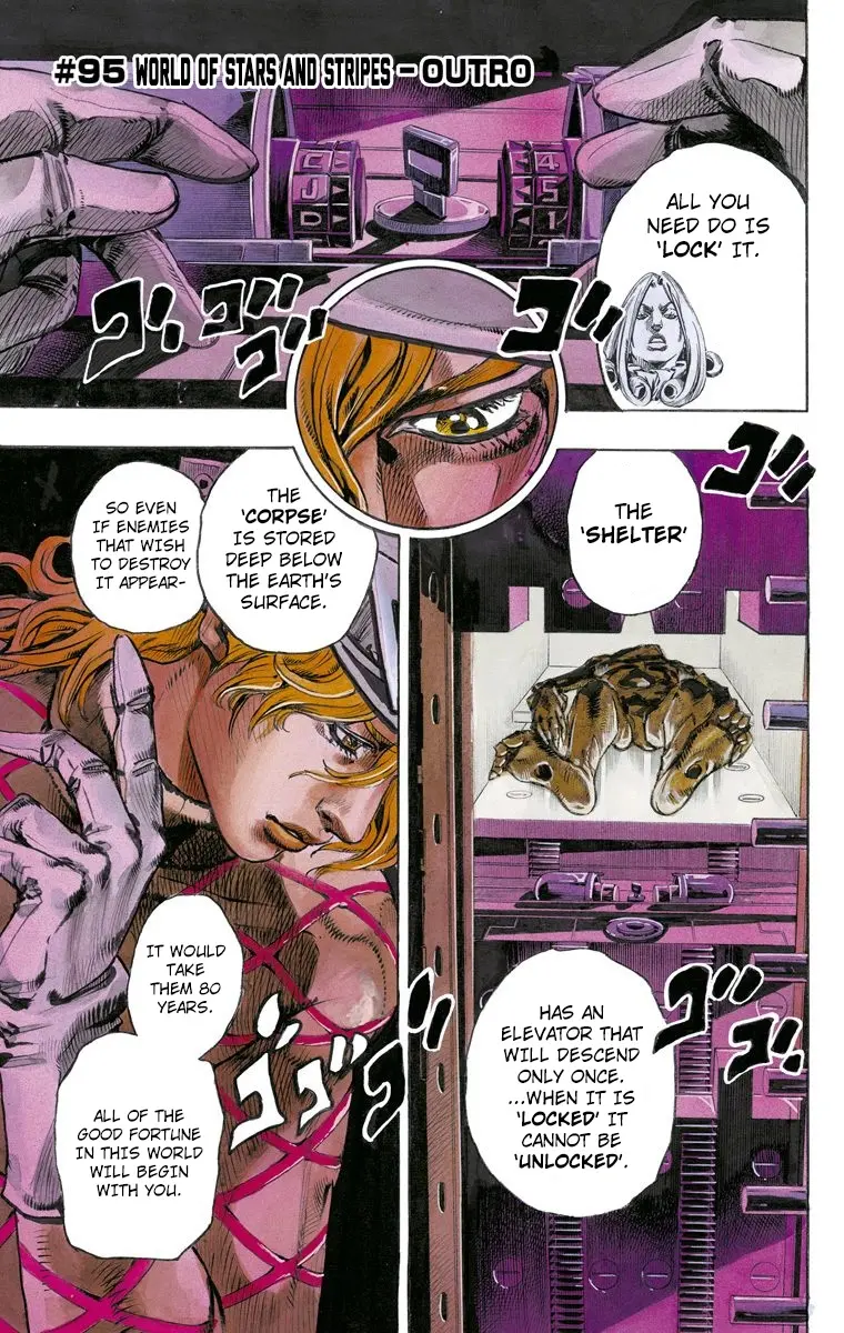 JoJo's Bizarre Adventure Steel Ball Run Colored Manga, chapter 95 END, page 2