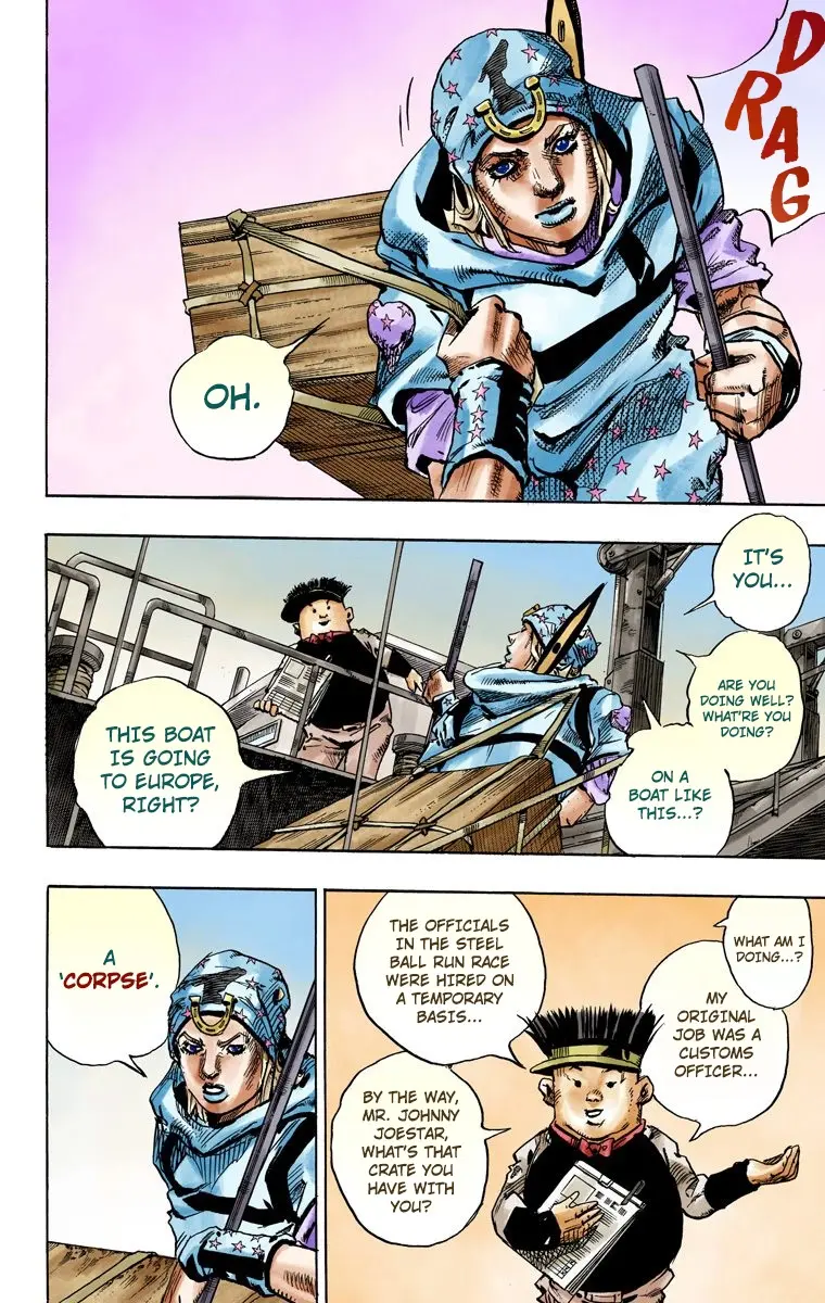 JoJo's Bizarre Adventure Steel Ball Run Colored Manga, chapter 95 END, page 35