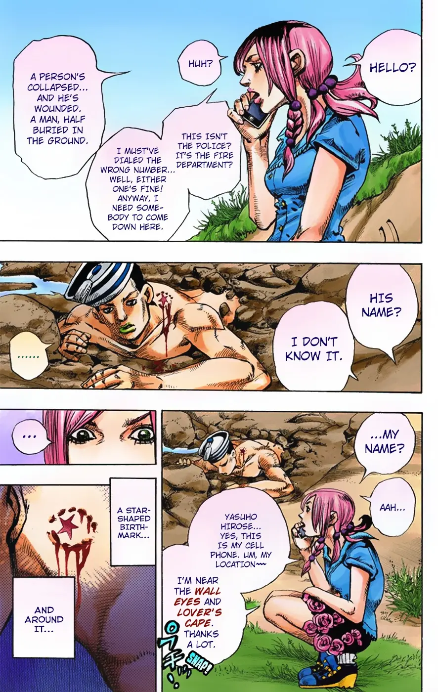 JoJo's Bizarre Adventure, Part 8: JoJolion Colored Manga, chapter 1, page 18
