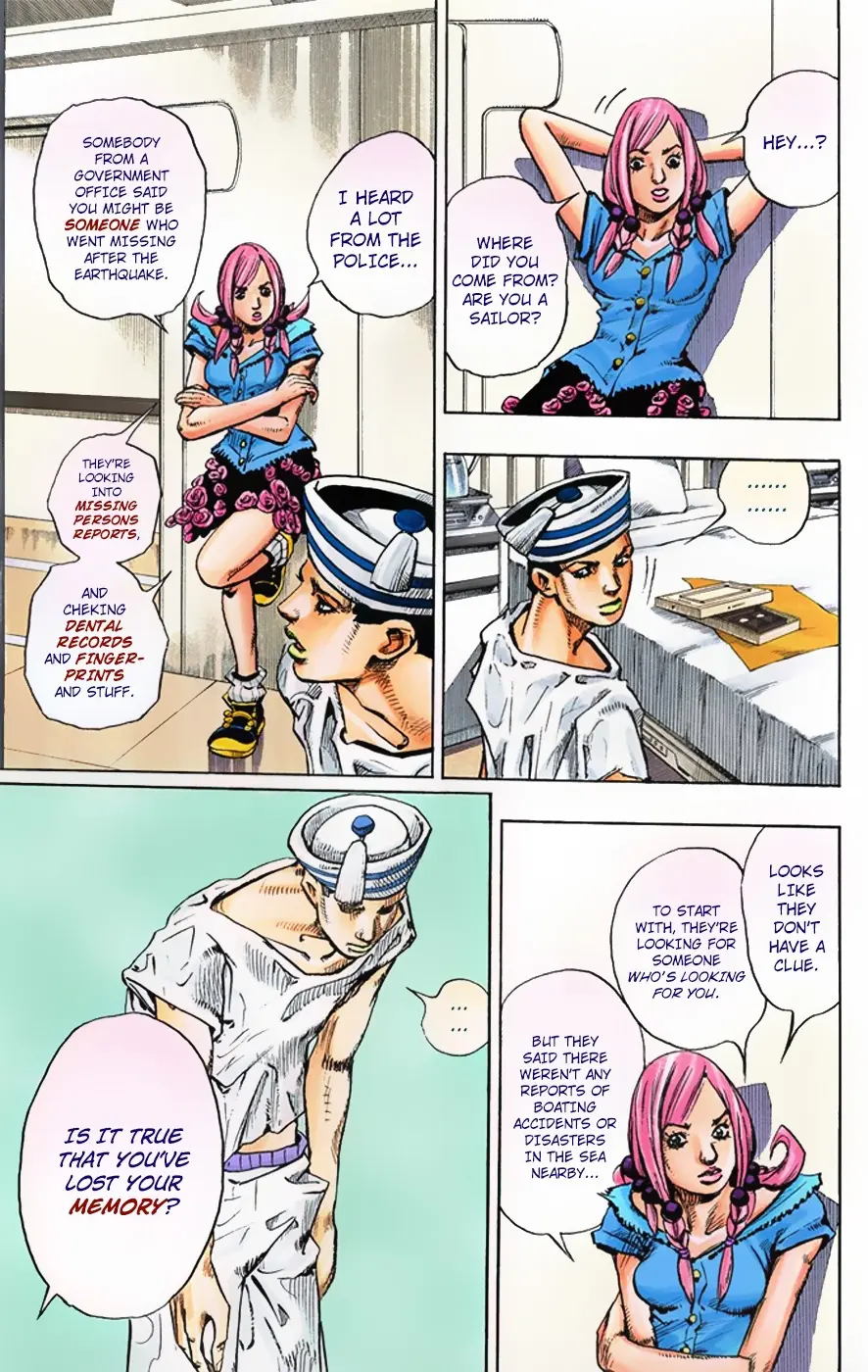 JoJo's Bizarre Adventure, Part 8: JoJolion Colored Manga, chapter 2, page 12
