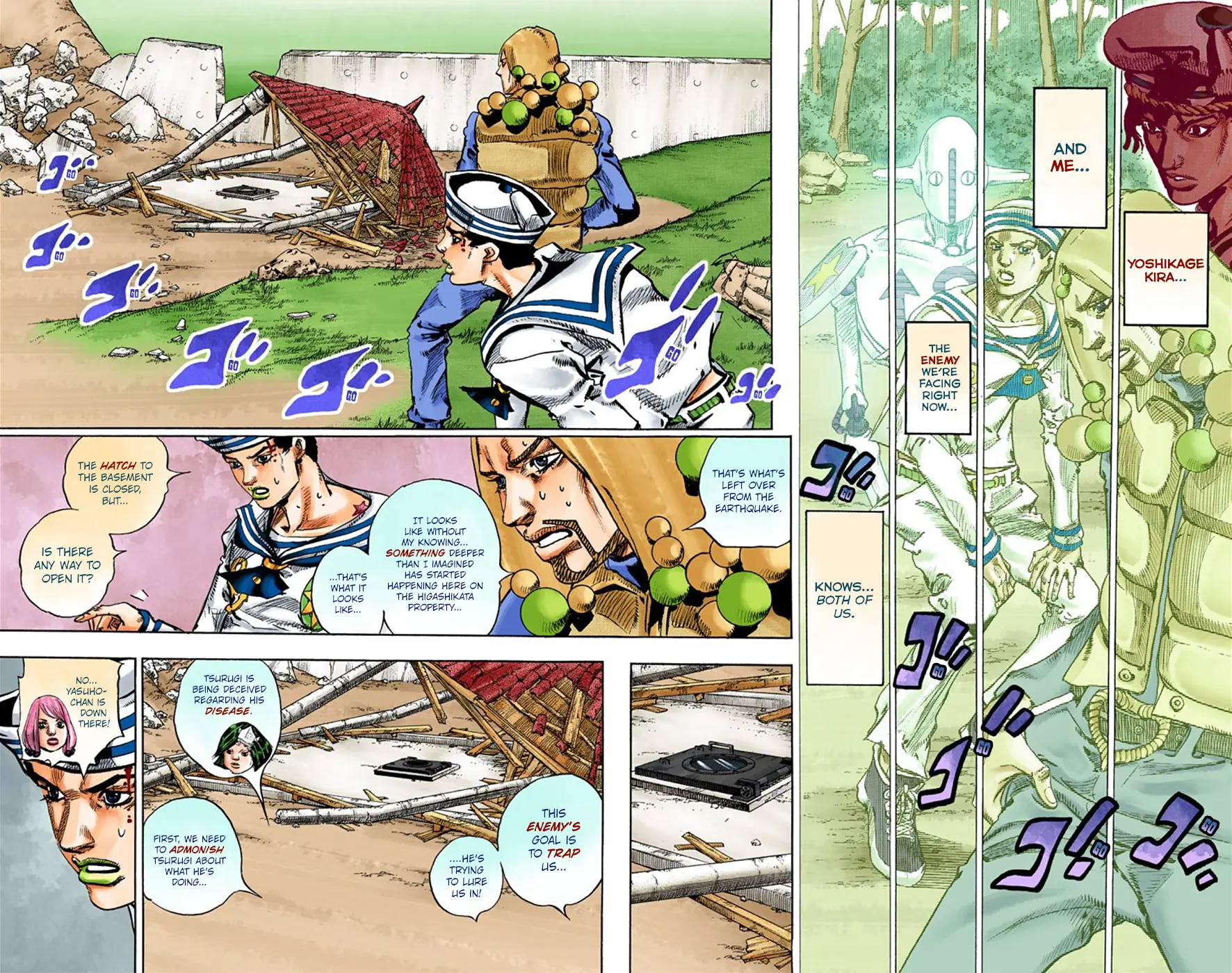 JoJo's Bizarre Adventure, Part 8: JoJolion Colored Manga, chapter 28, page 17