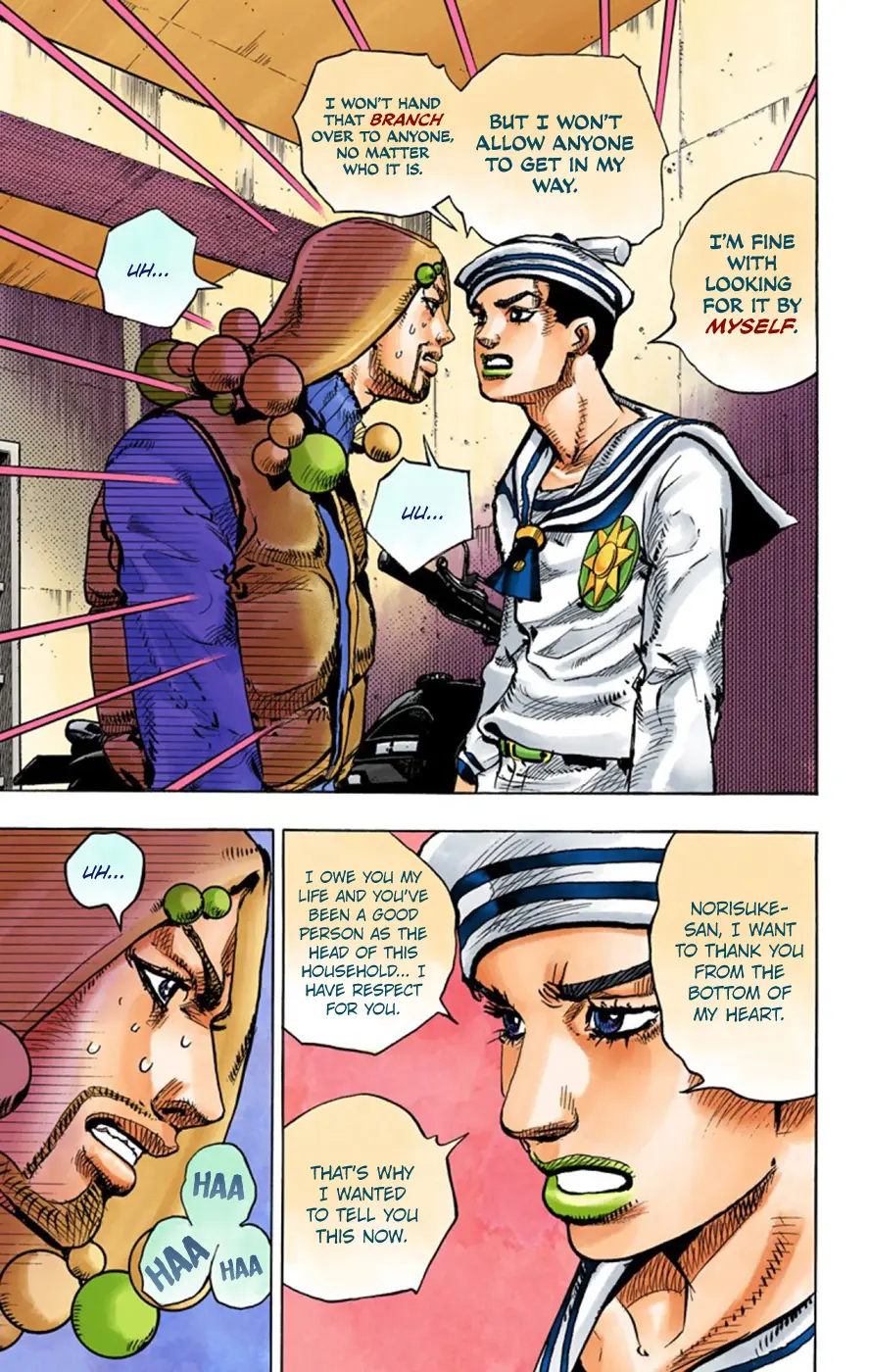 JoJo's Bizarre Adventure, Part 8: JoJolion Colored Manga, chapter 59, page 21