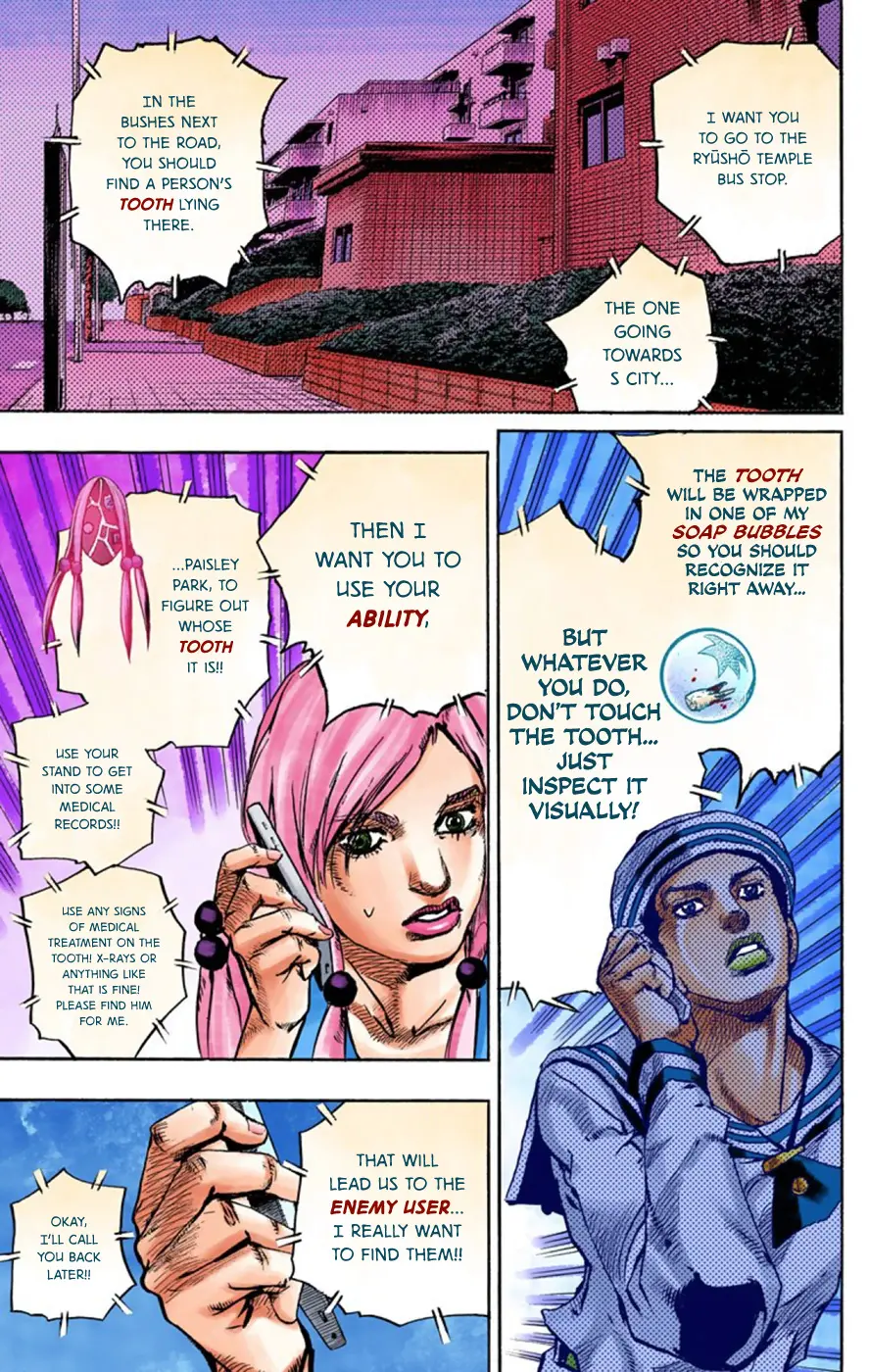 JoJo's Bizarre Adventure, Part 8: JoJolion Colored Manga, chapter 61, page 38