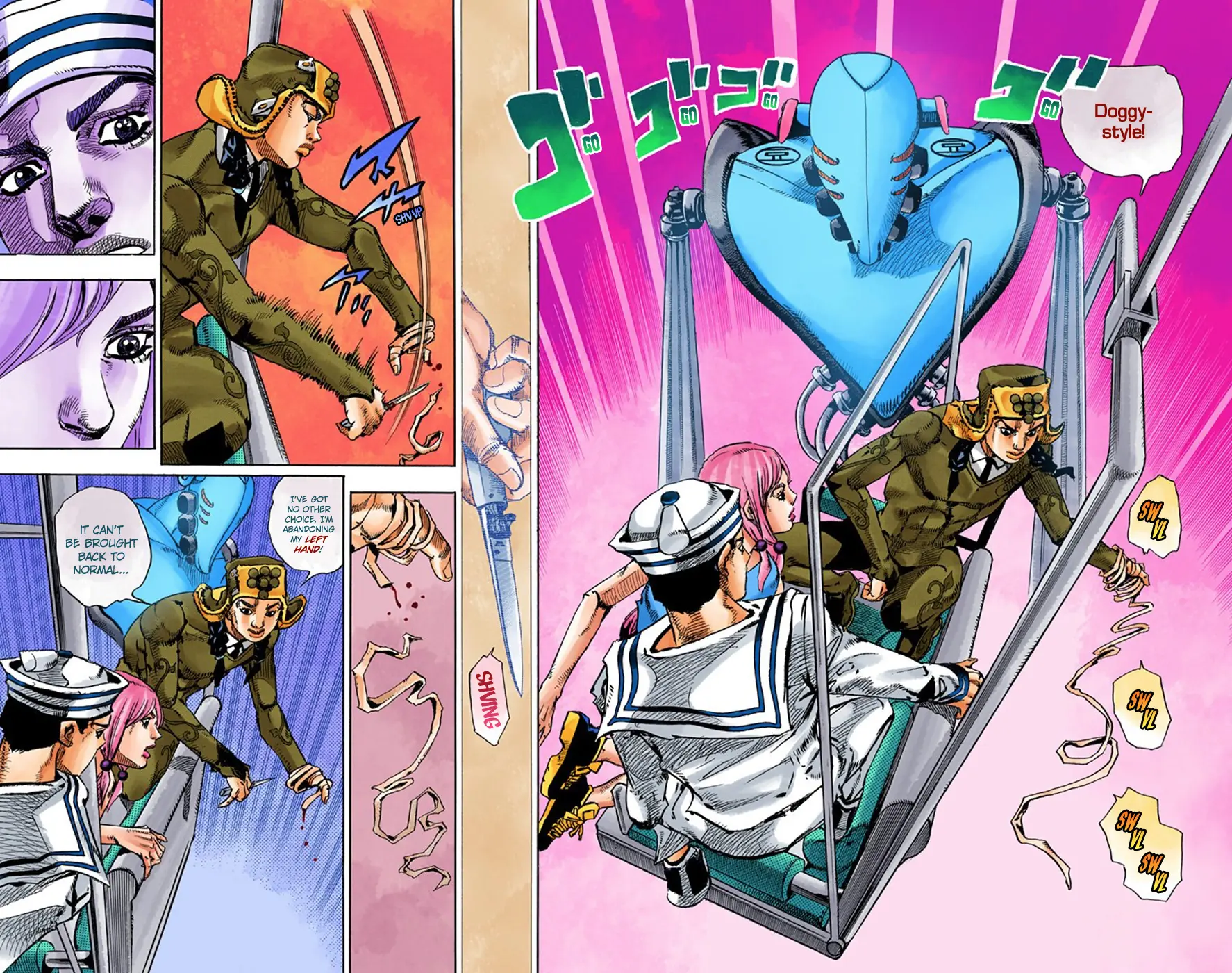 JoJo's Bizarre Adventure, Part 8: JoJolion Colored Manga, chapter 66, page 35