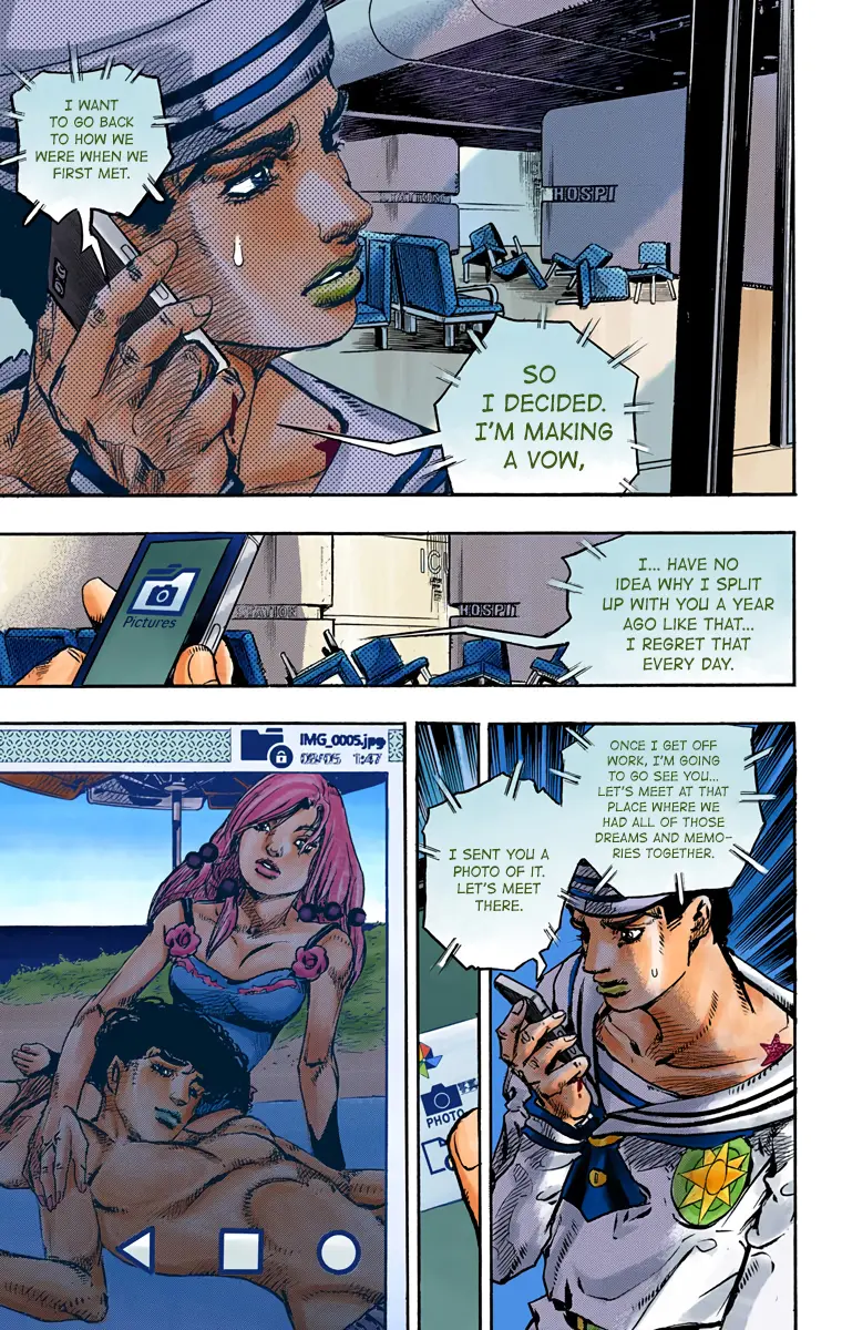 JoJo's Bizarre Adventure, Part 8: JoJolion Colored Manga, chapter 85, page 35
