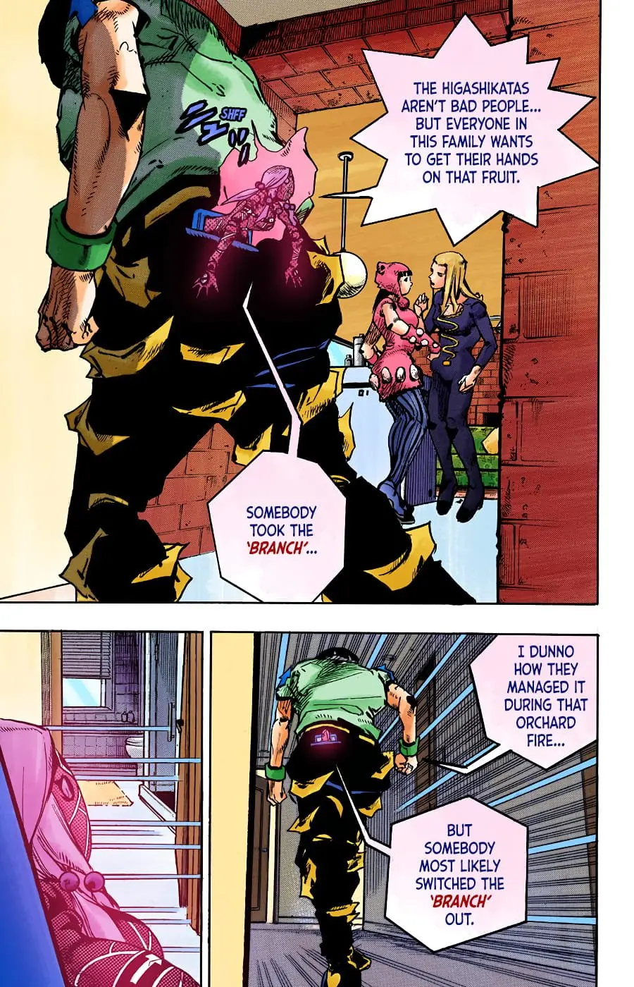 JoJo's Bizarre Adventure, Part 8: JoJolion Colored Manga, chapter 93, page 14