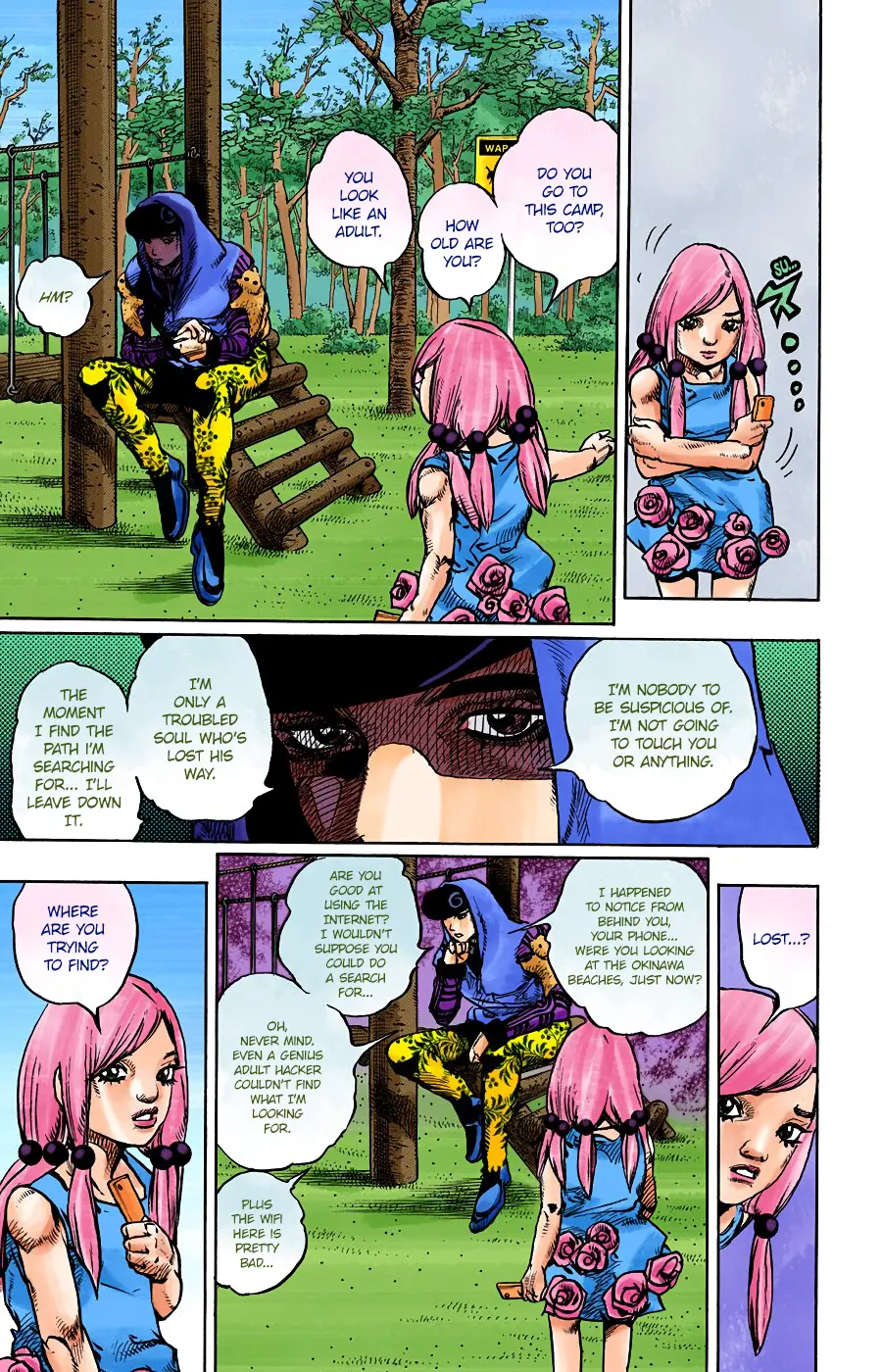 JoJo's Bizarre Adventure, Part 8: JoJolion Colored Manga, chapter 102, page 9