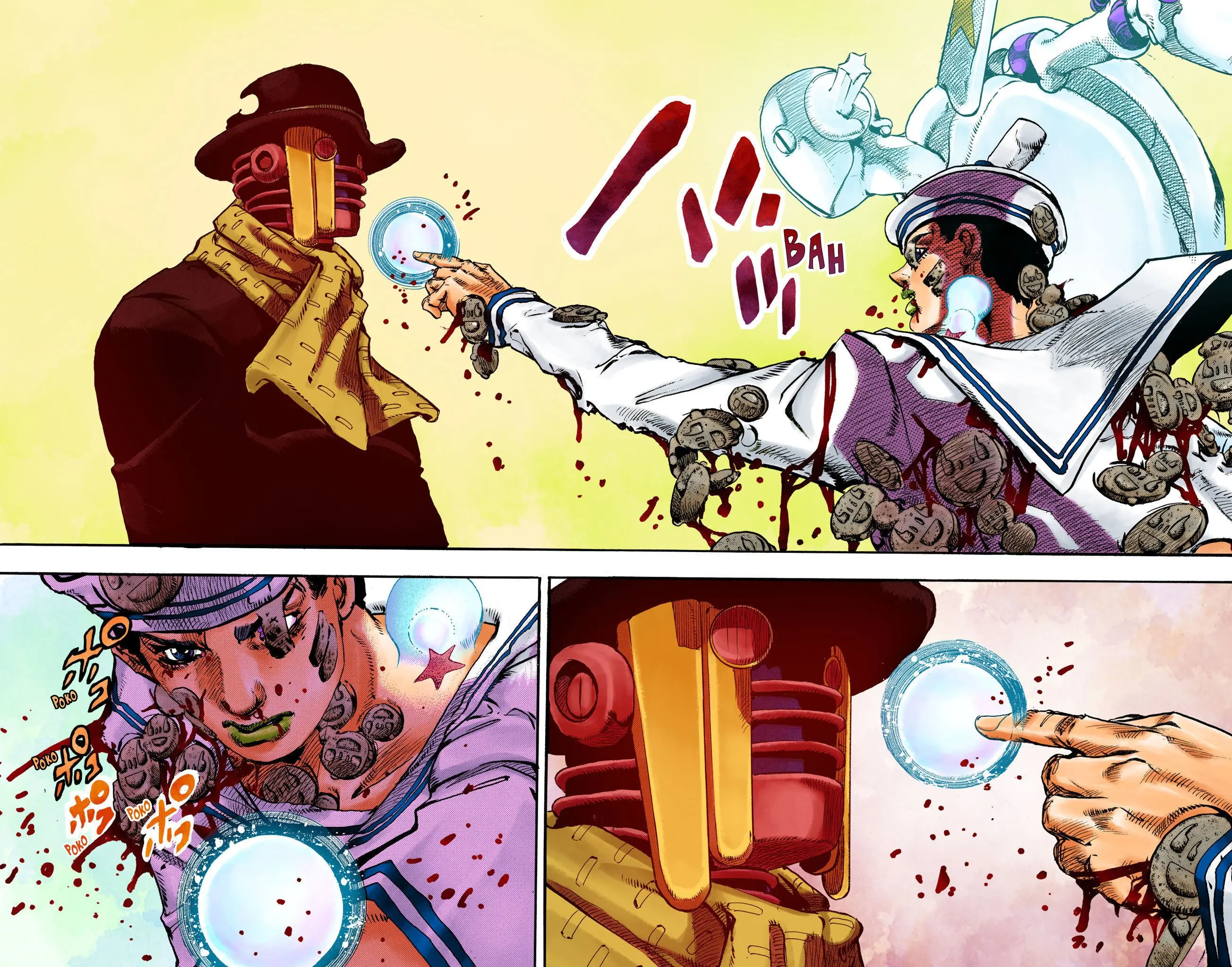 JoJo's Bizarre Adventure, Part 8: JoJolion Colored Manga, chapter 105, page 27