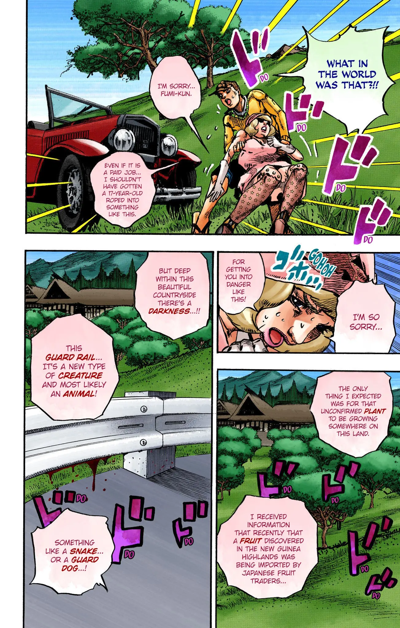 JoJo's Bizarre Adventure, Part 8: JoJolion Colored Manga, chapter 110 END, page 7