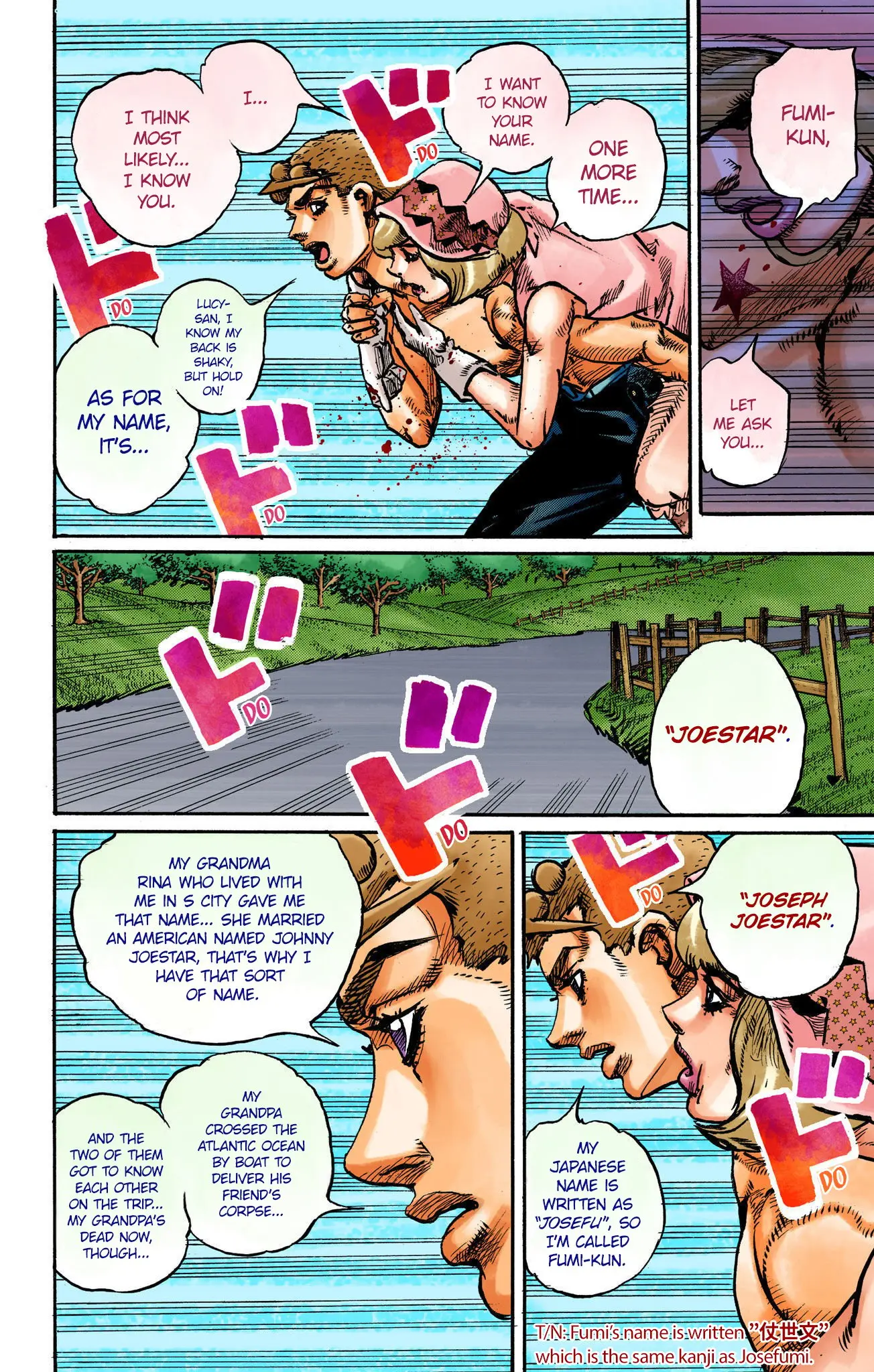JoJo's Bizarre Adventure, Part 8: JoJolion Colored Manga, chapter 110 END, page 25