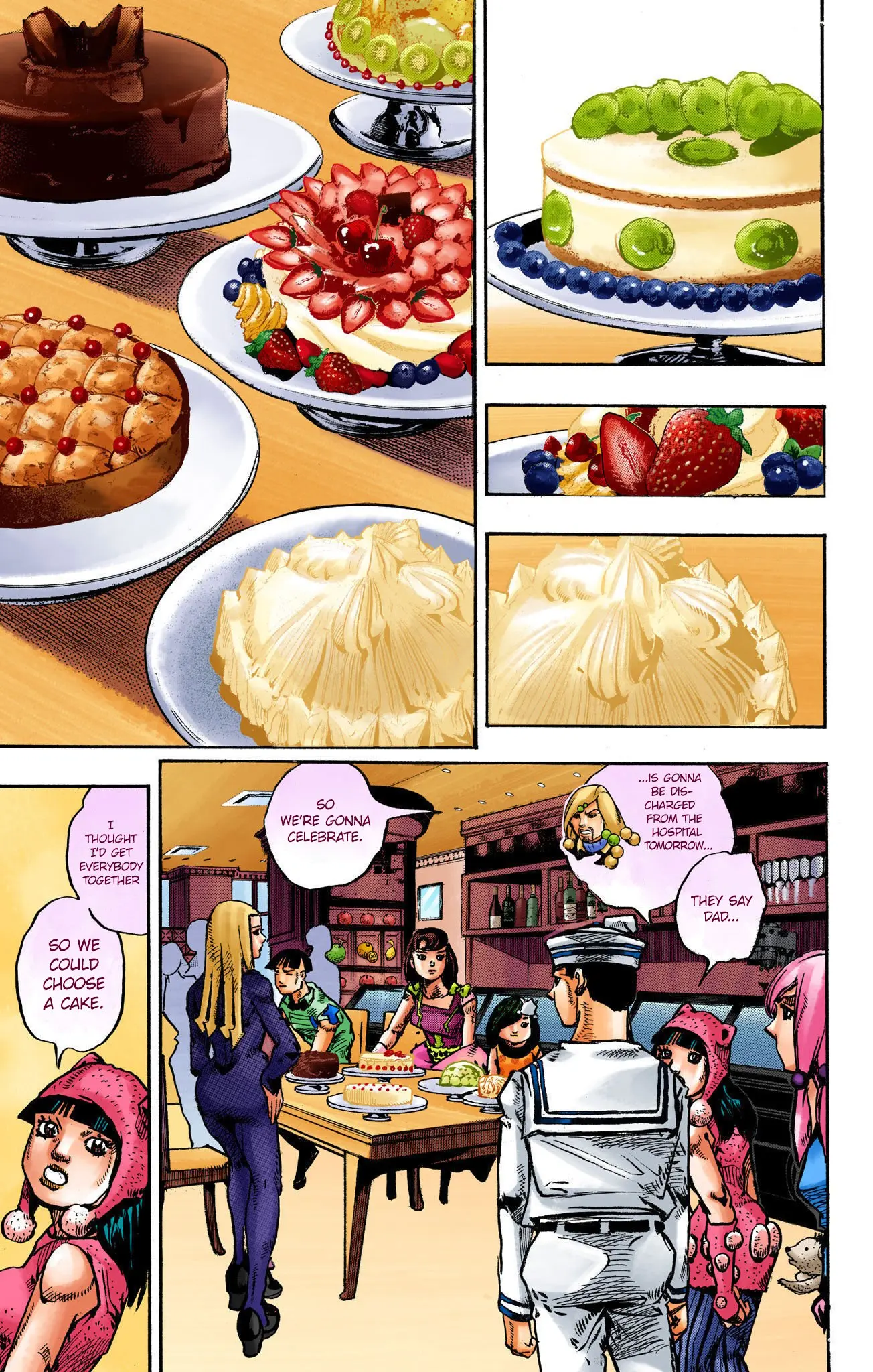JoJo's Bizarre Adventure, Part 8: JoJolion Colored Manga, chapter 110 END, page 41
