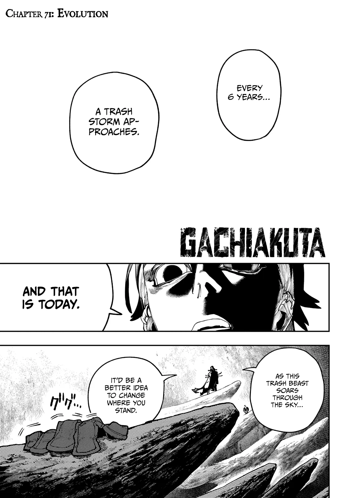 Gachiakuta Manga, chapter 71, page 1