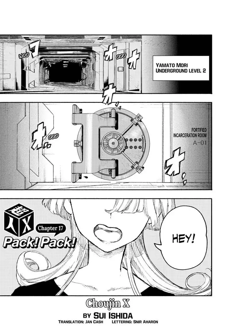 Choujin X, chapter 17, page 1
