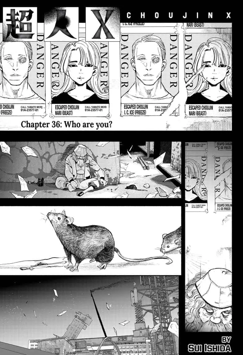 Choujin X, chapter 36, page 1