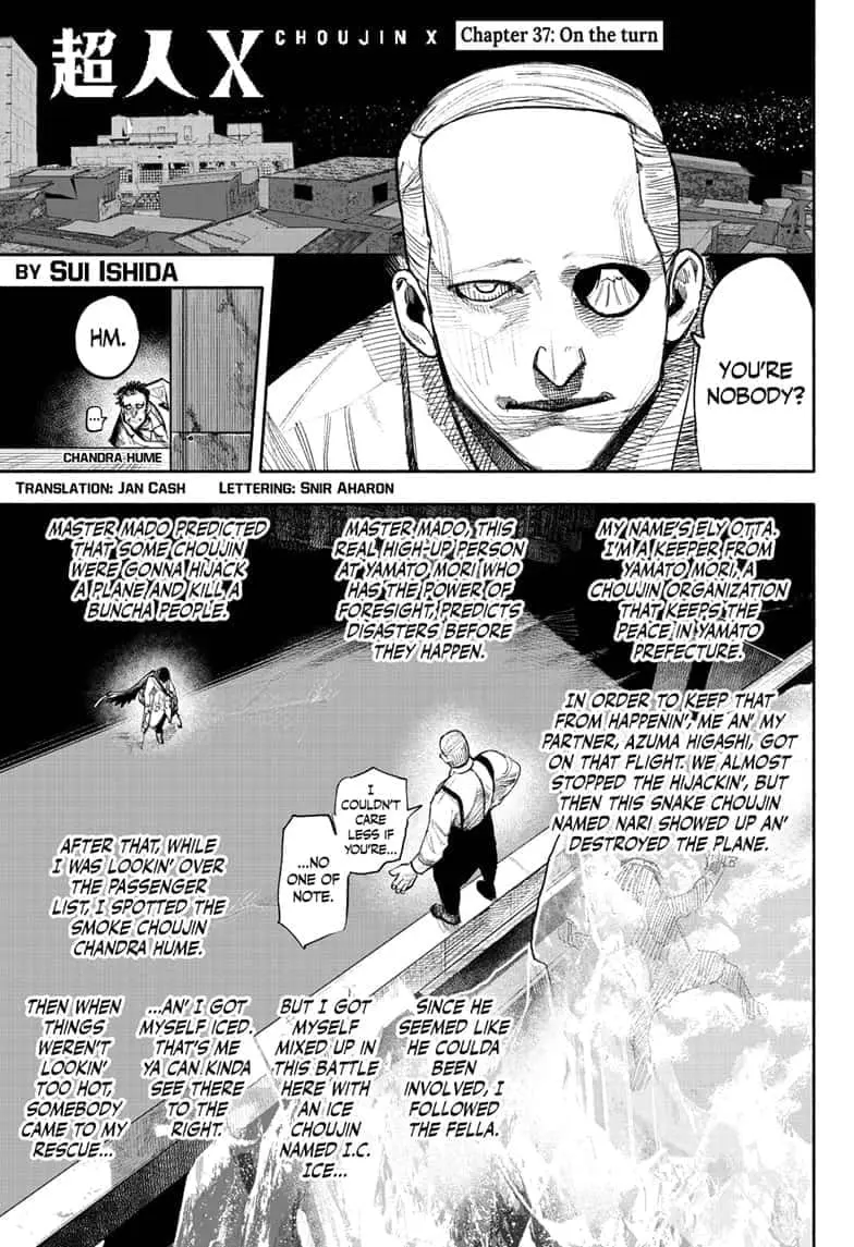 Choujin X, chapter 37, page 1