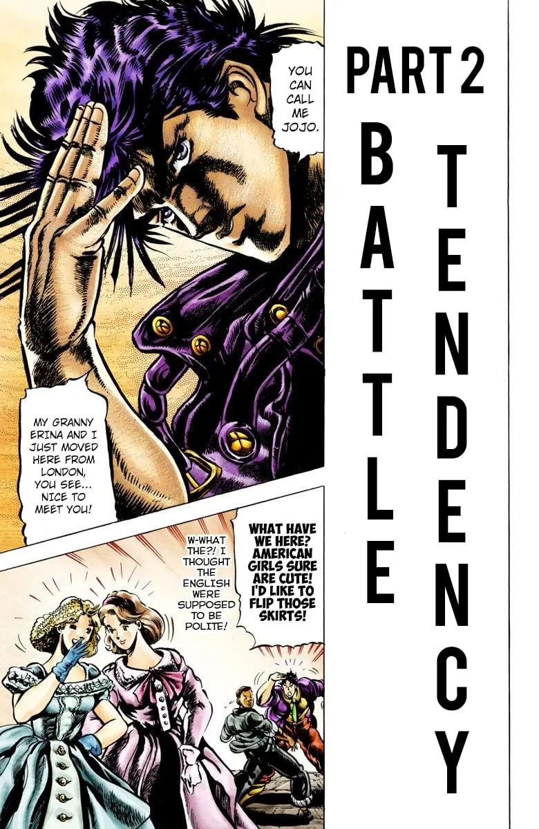 JoJo's Bizarre Adventure, Part 2: Battle Tendency, chapter 1, page 19