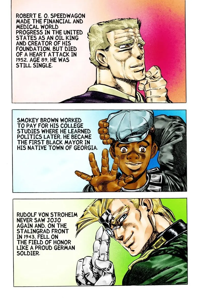 JoJo's Bizarre Adventure, Part 2: Battle Tendency, chapter 69 END, page 16