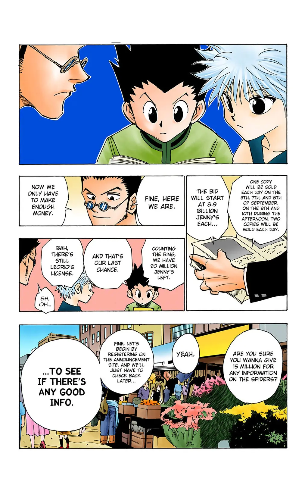Hunter x Hunter Colored Manga, chapter 85, page 9