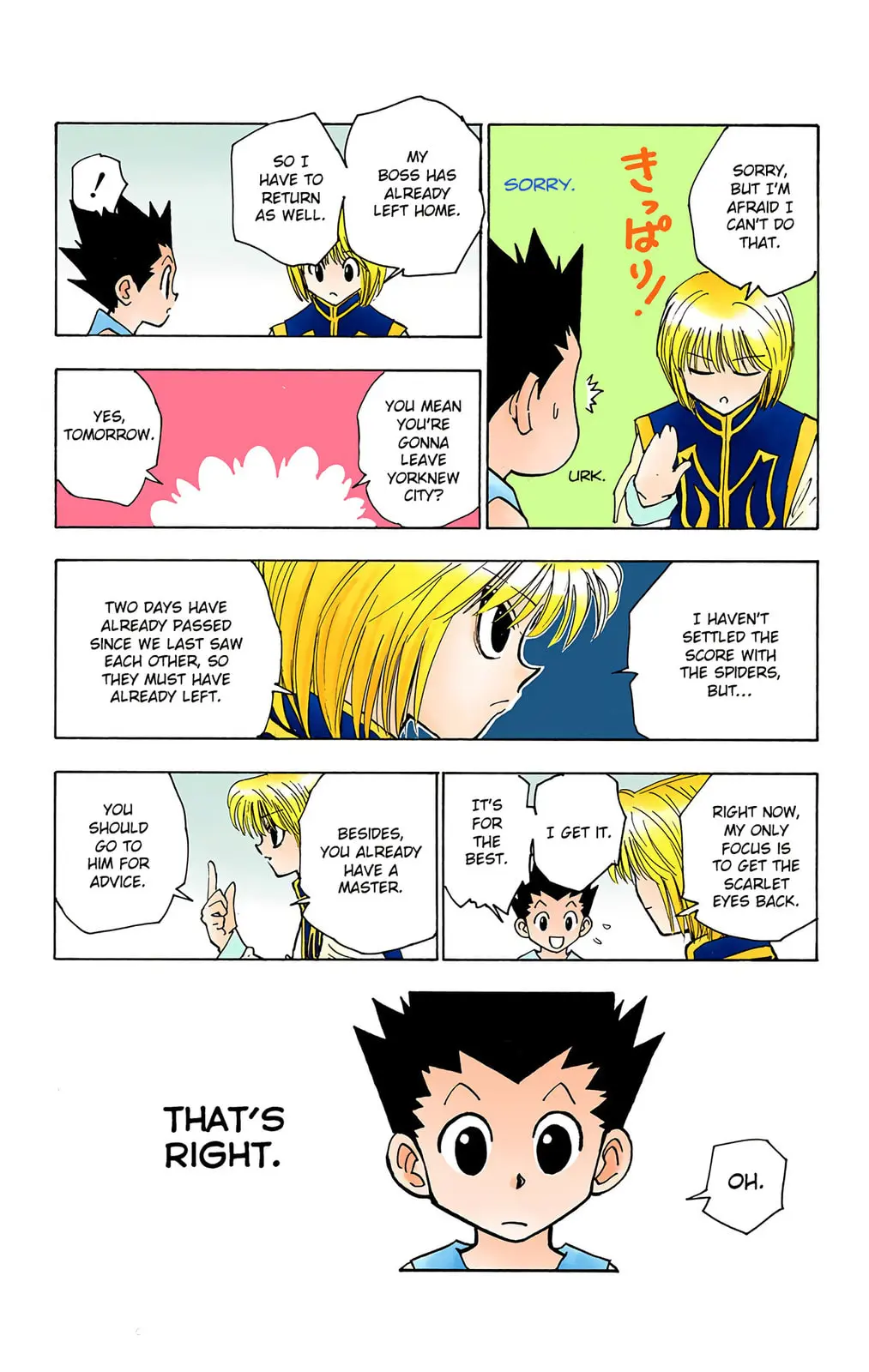 Hunter x Hunter Colored Manga, chapter 123, page 8