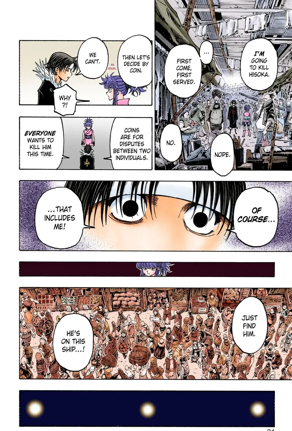 Hunter x Hunter Colored Manga, chapter 371, page 35